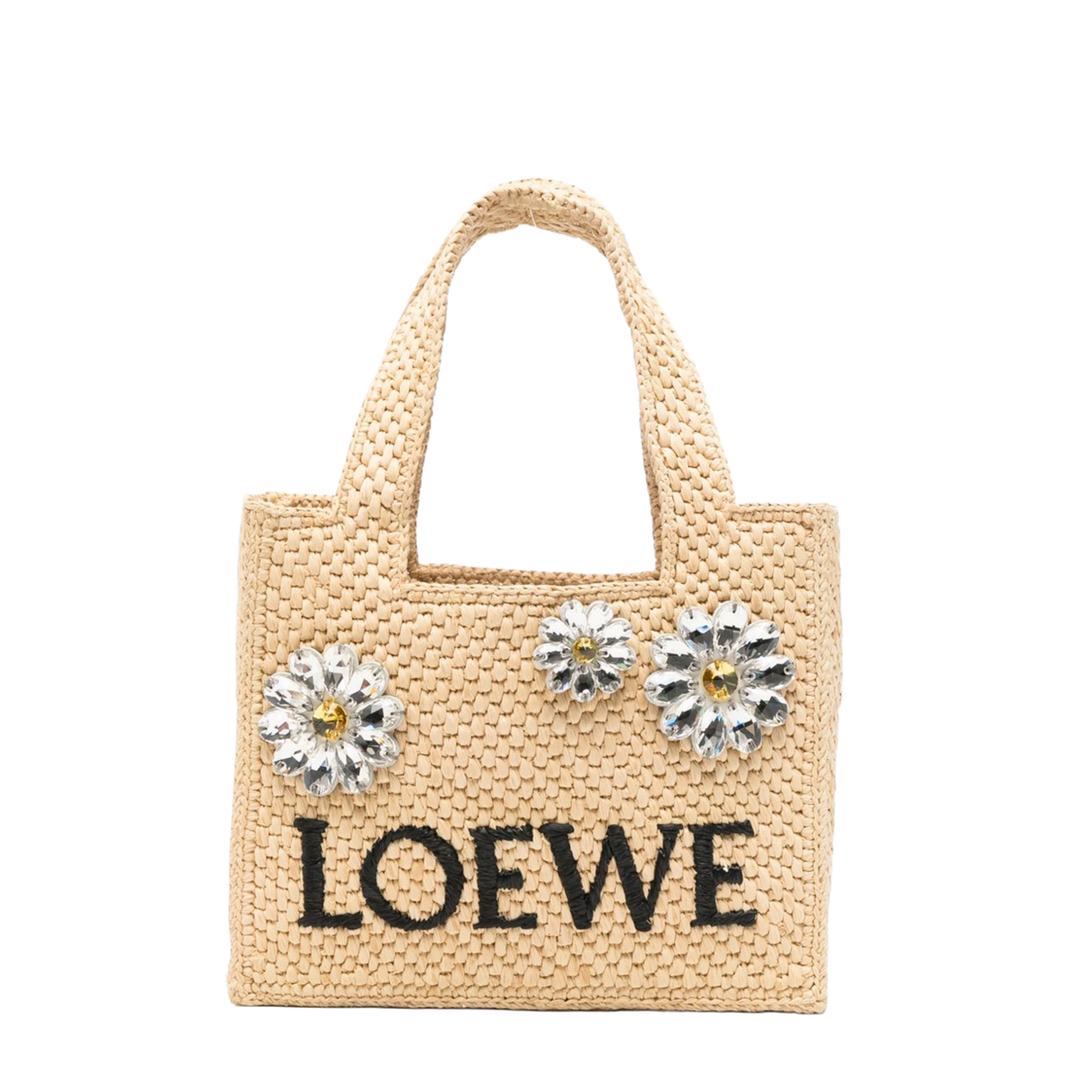 Font Mini Raffia Tote - Natural - Image 1
