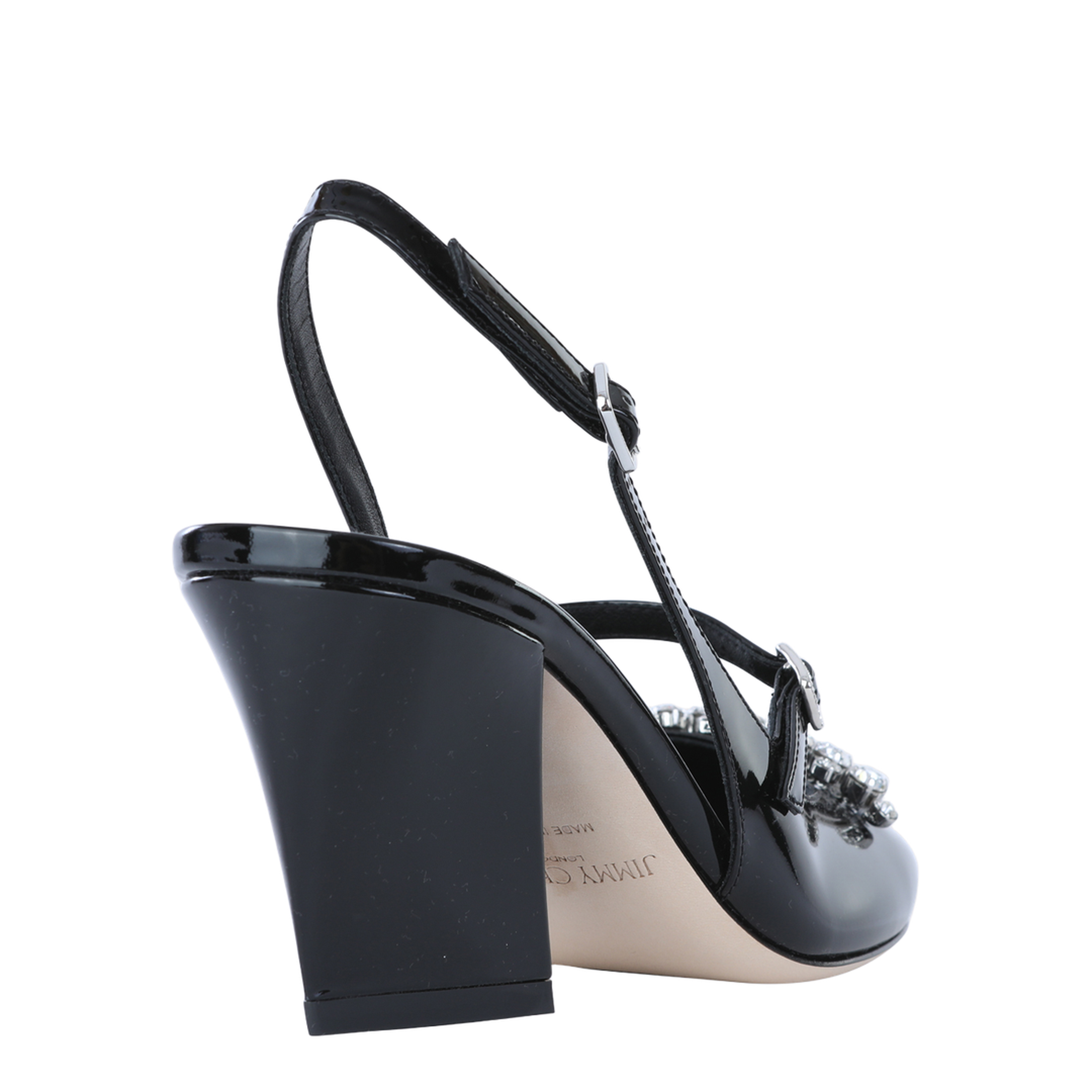 Crystal-Embellished Slingback Pumps - Image 5