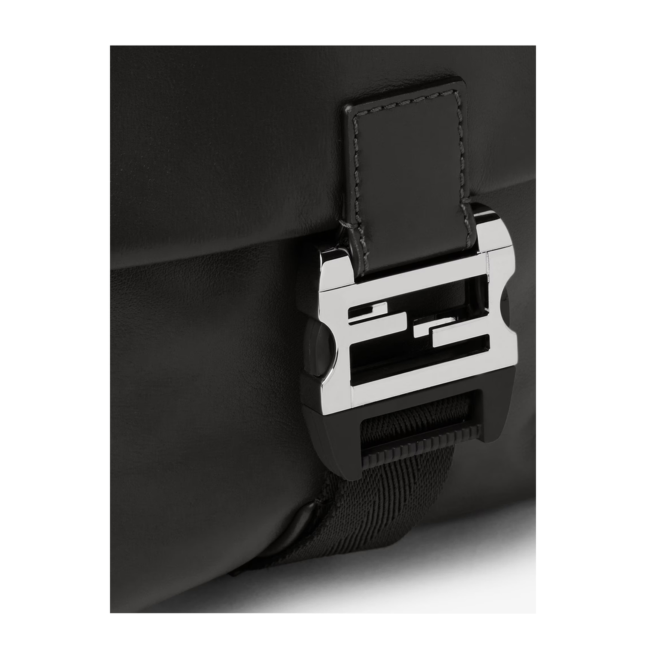 Flux Cross Body Leather Black - Image 5