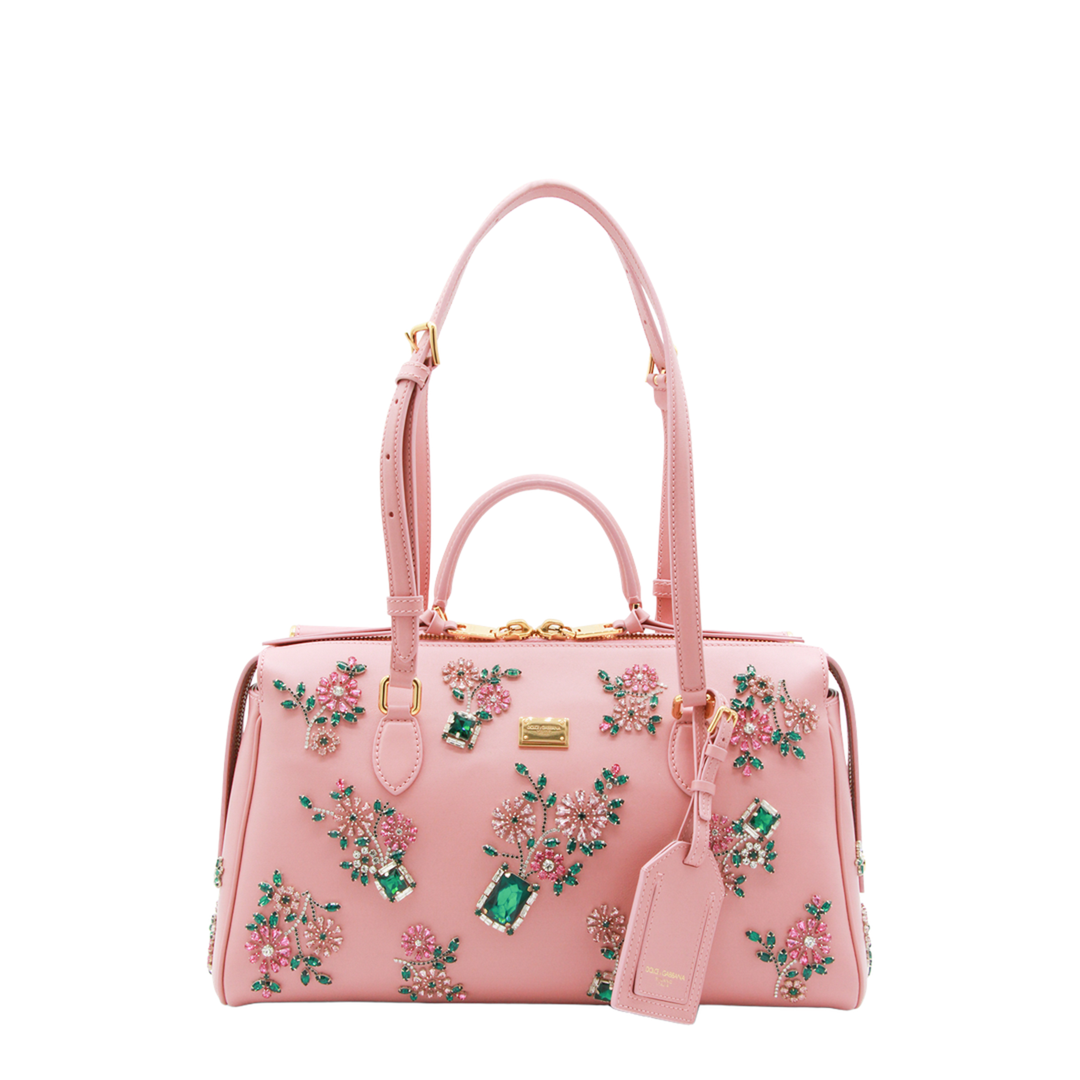 Vittoria Medium Calfskin Handbag - Pink - Image 1