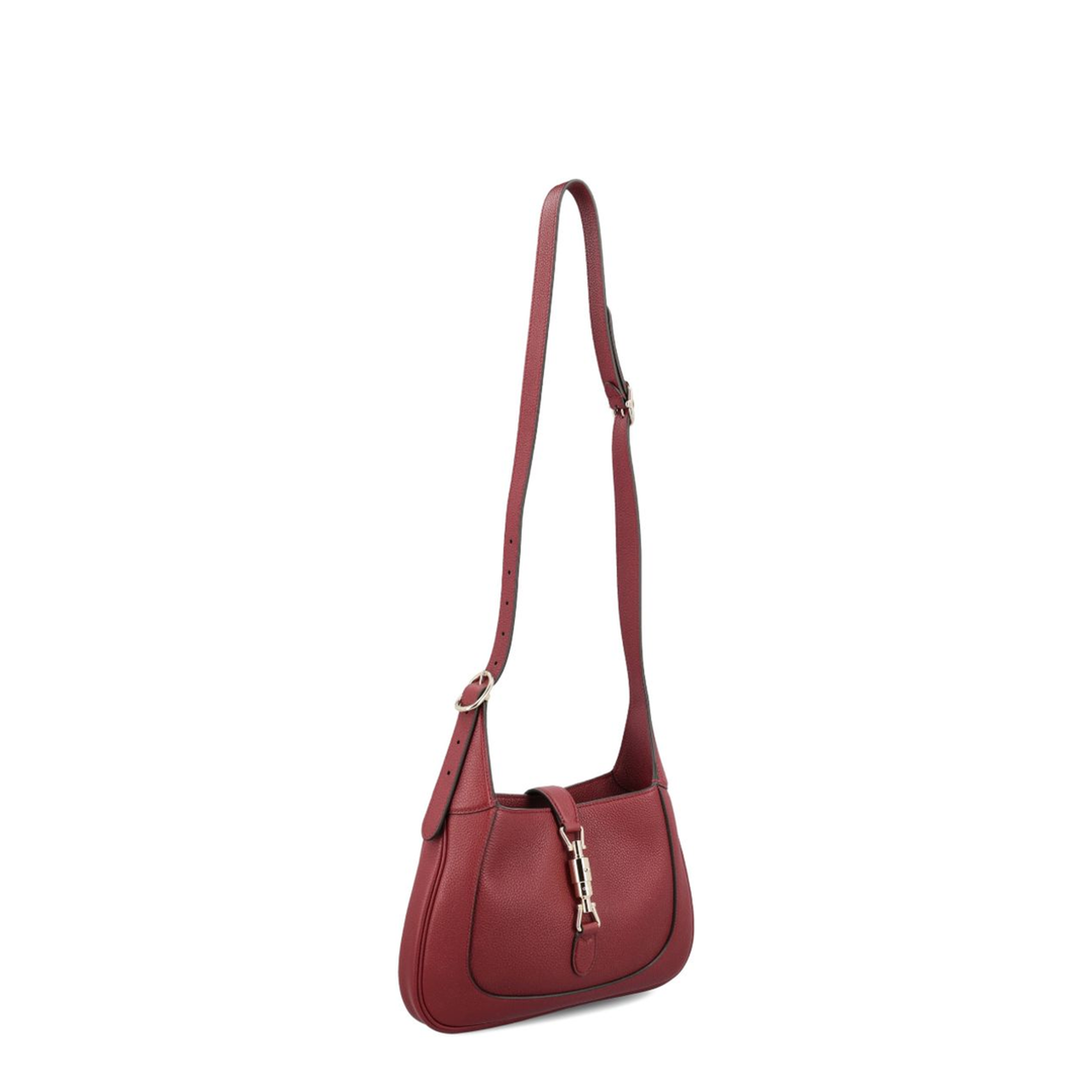 Jackie 1961 Medium Natural Grain Shoulder Bag - Rosso Ancora - Image 3