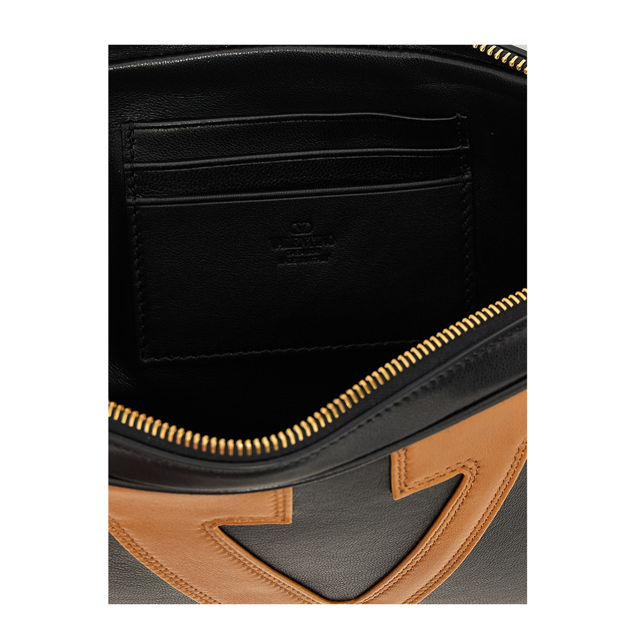 Viva Superstar Nappa Leather Clutch - Black/Spice - Image 3