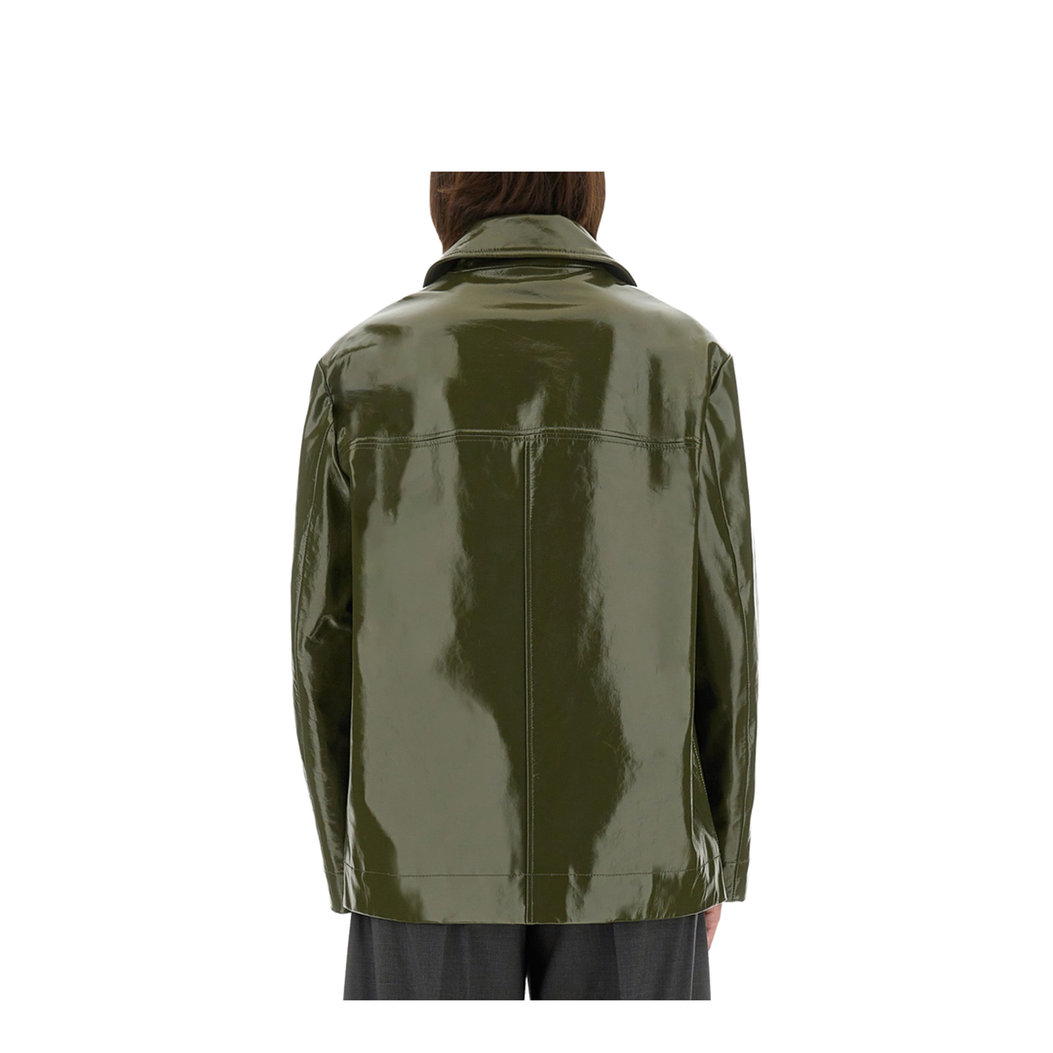 Shiny Leather Jacket - Image 3