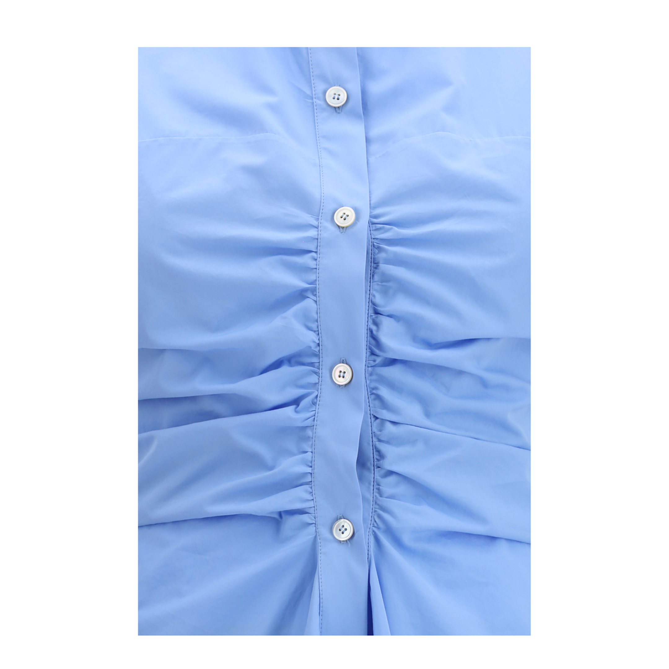 Midi Shirt Dress in Cotton - Image 3