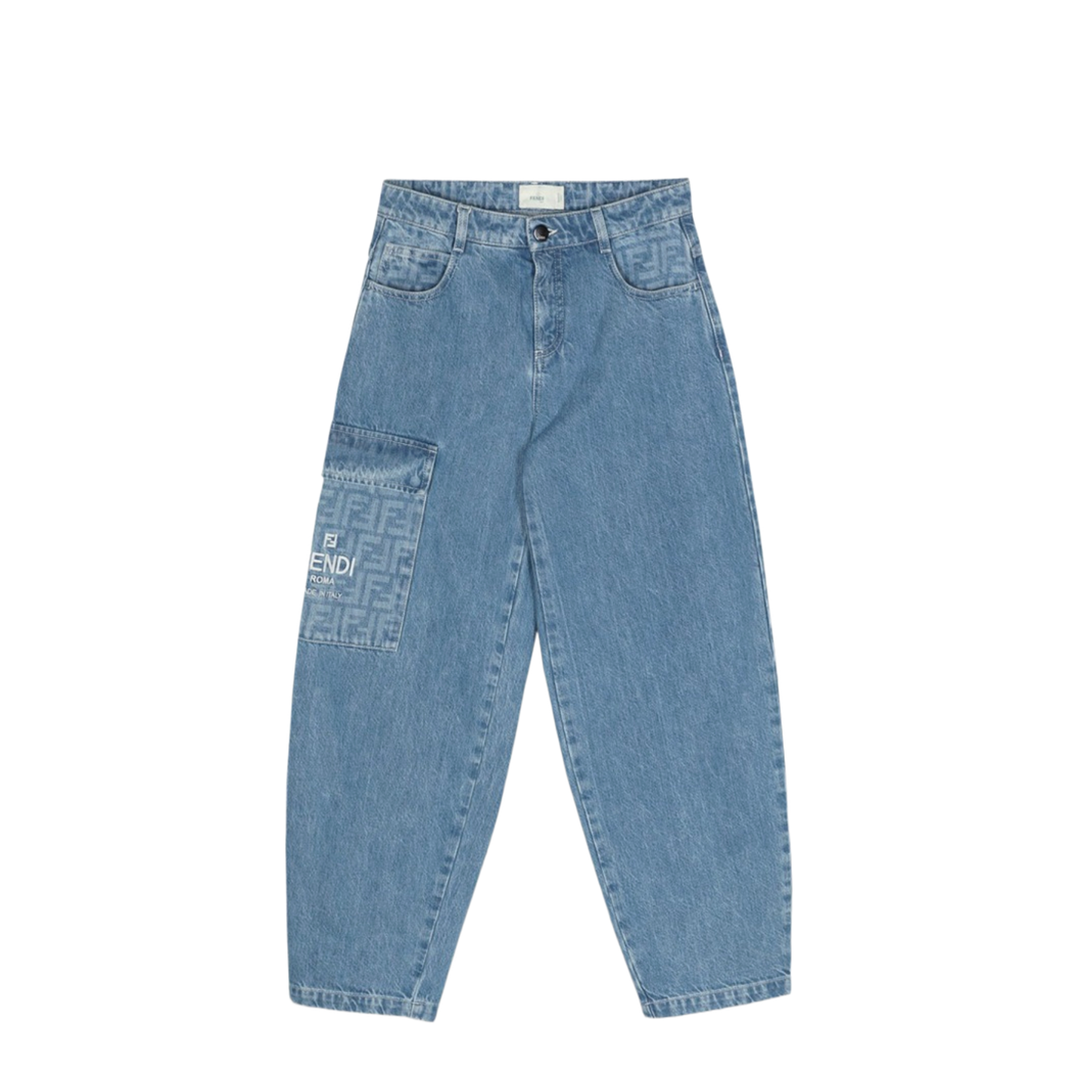 Washed Denim Pants - Image 1