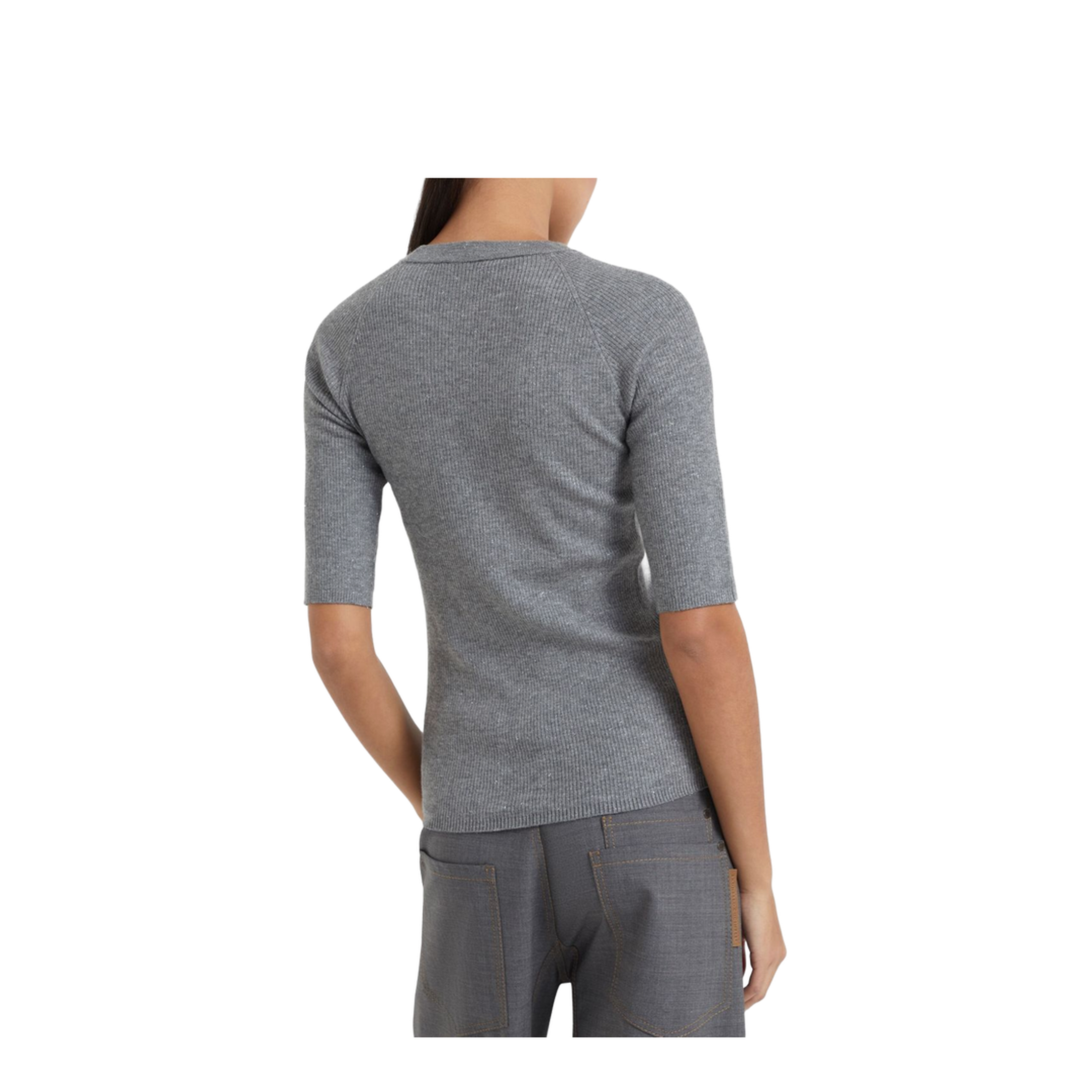 Lurex Ribbed Sweater - Image 3