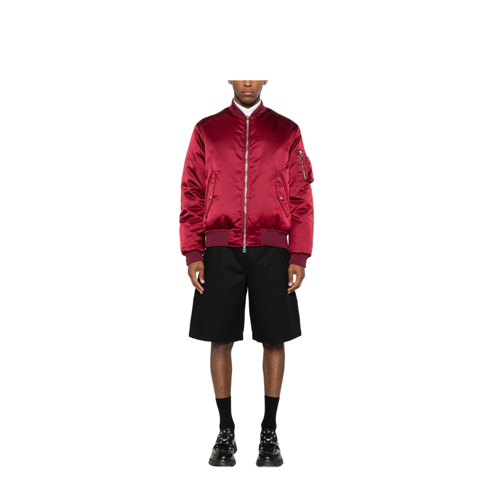 Nylon Bomber Jacket - Image 4
