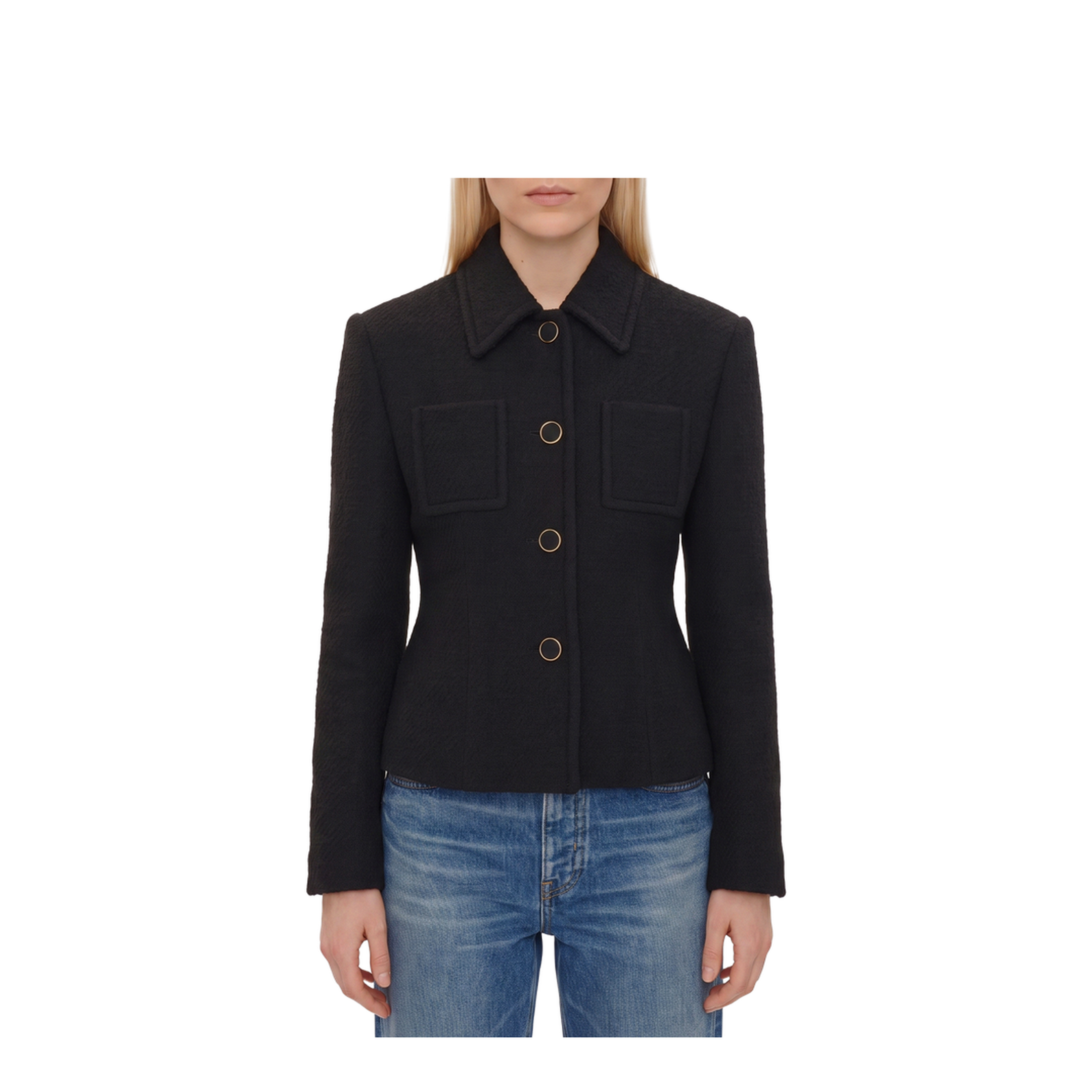 Fitted Tailored Jacket - Image 1