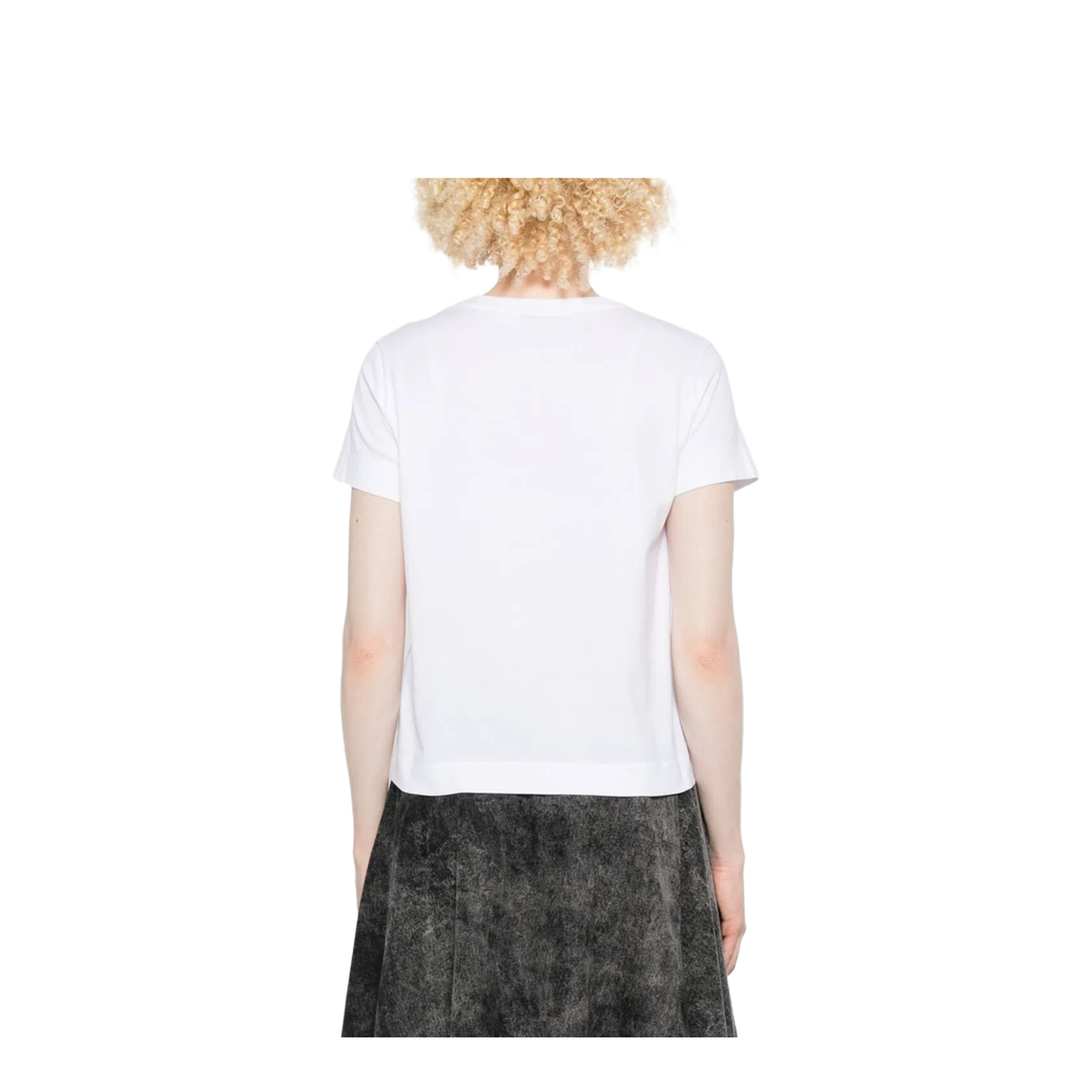 Cotton T-Shirt with Tape Print - Image 7