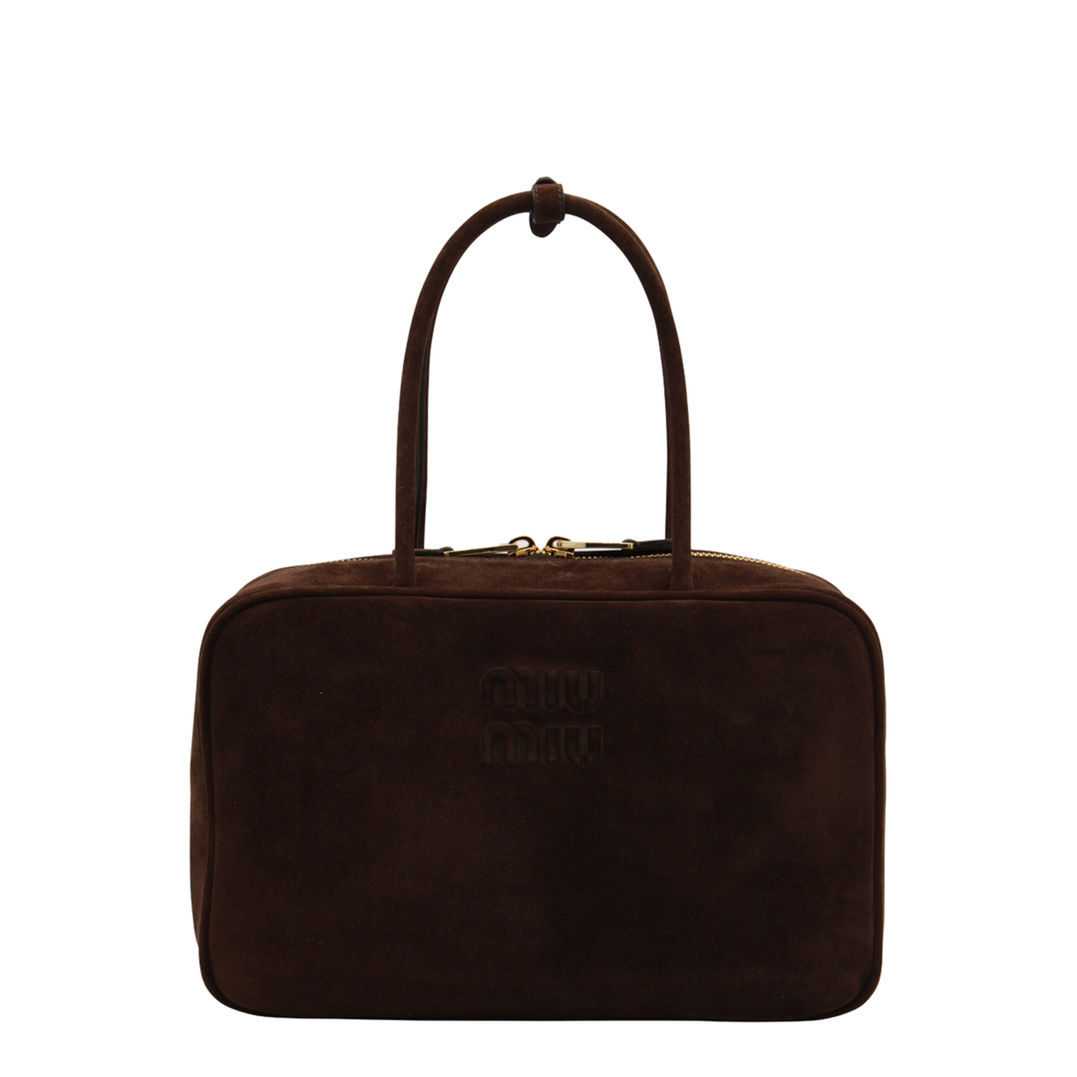 Suede Tote - Dark Brown - Image 4