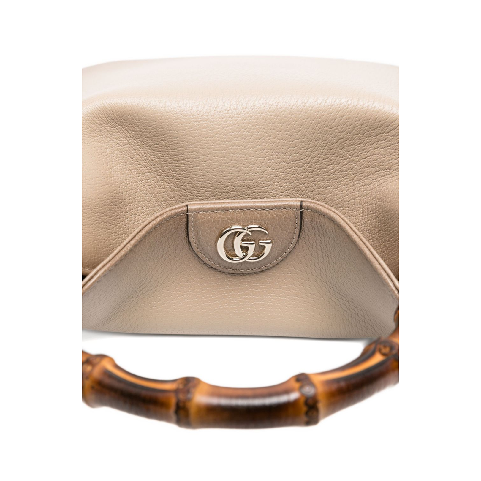 Diana Small Shoulder Bag in Gradient Oatmeal Leather - Image 4