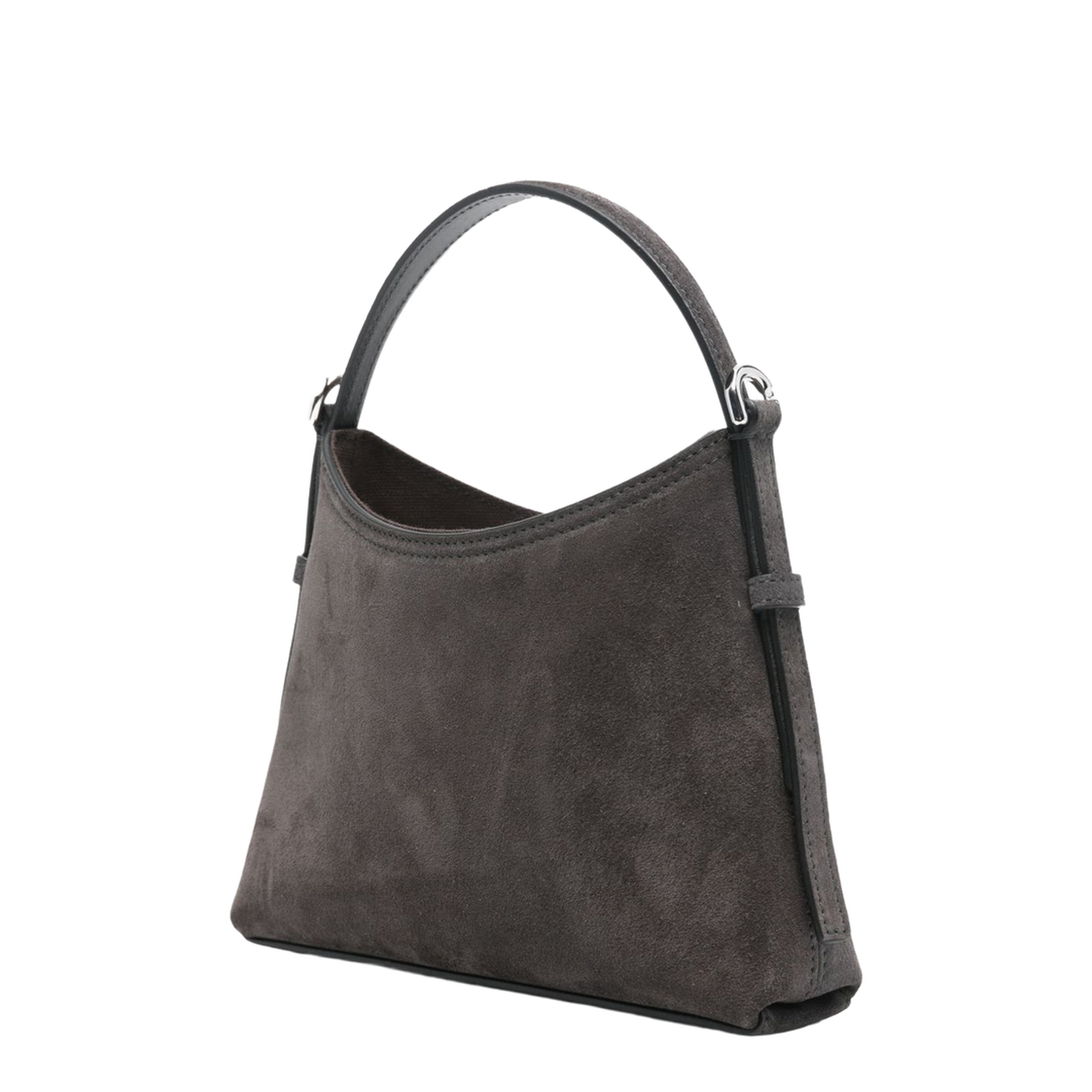 Voyou Nano Suede Bag - Dark Grey - Image 3