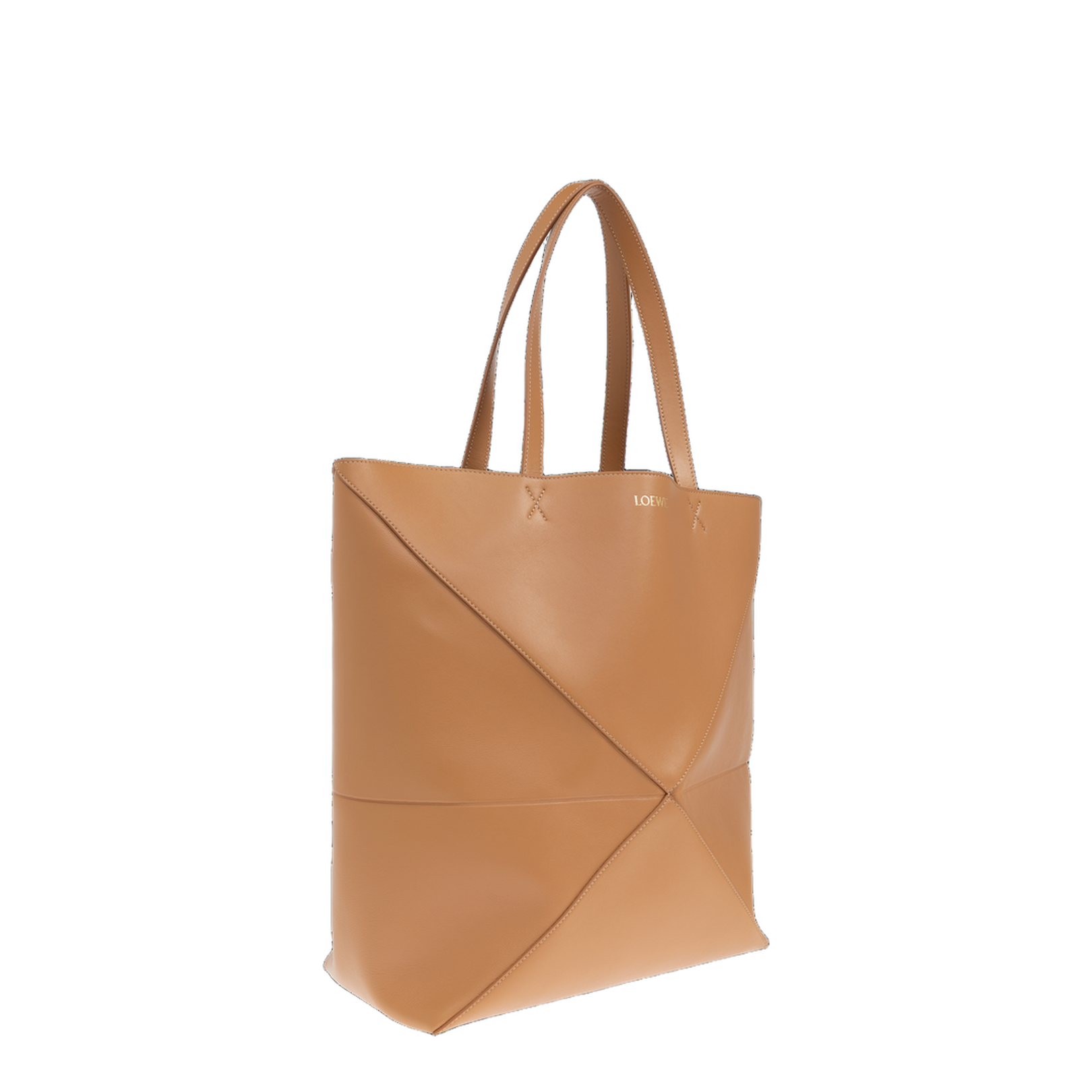 Puzzle Fold XL Tote Bag Leather Brown - Image 4