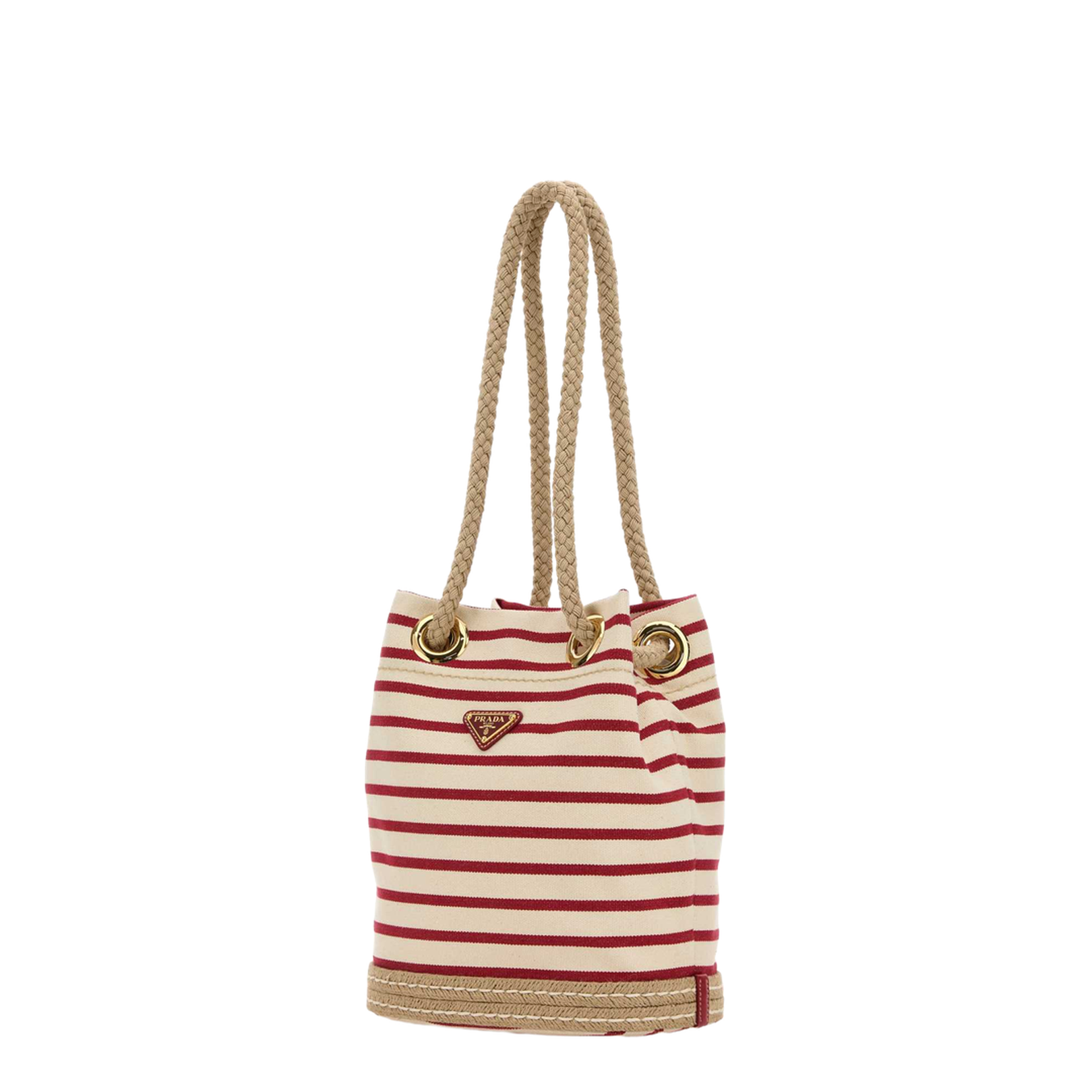 Embroidered Canvas Bucket Bag - Image 2