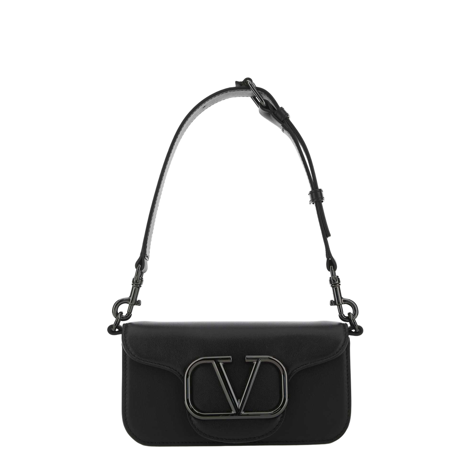 Black Leather Locò Shoulder Bag - Image 1
