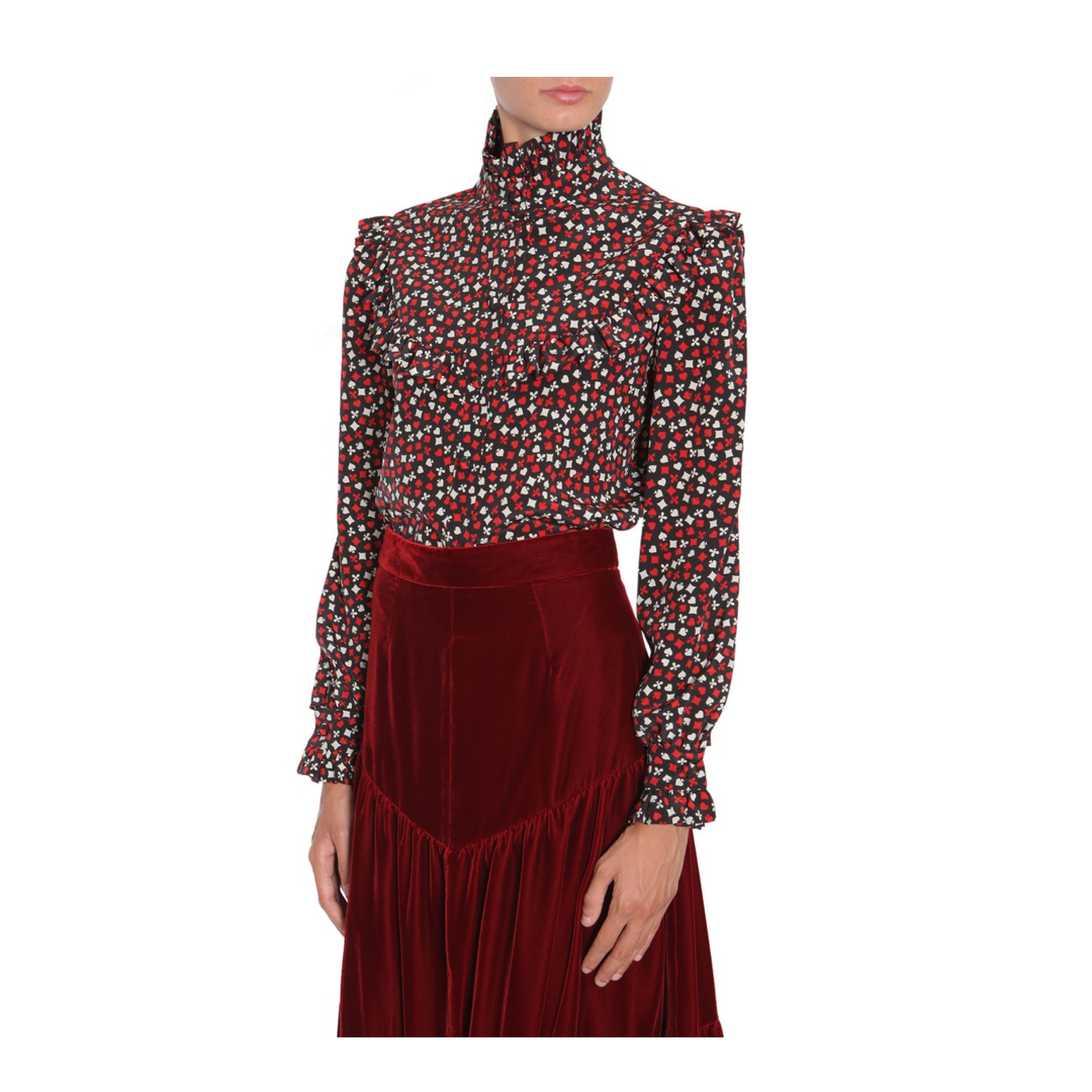 Stand Up Collar Blouse - Image 4