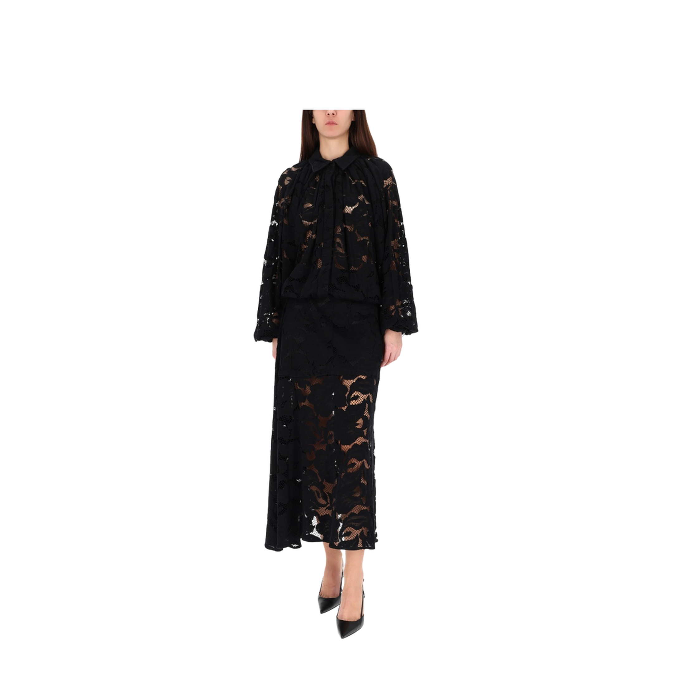 Lace Midi Skirt - Image 2