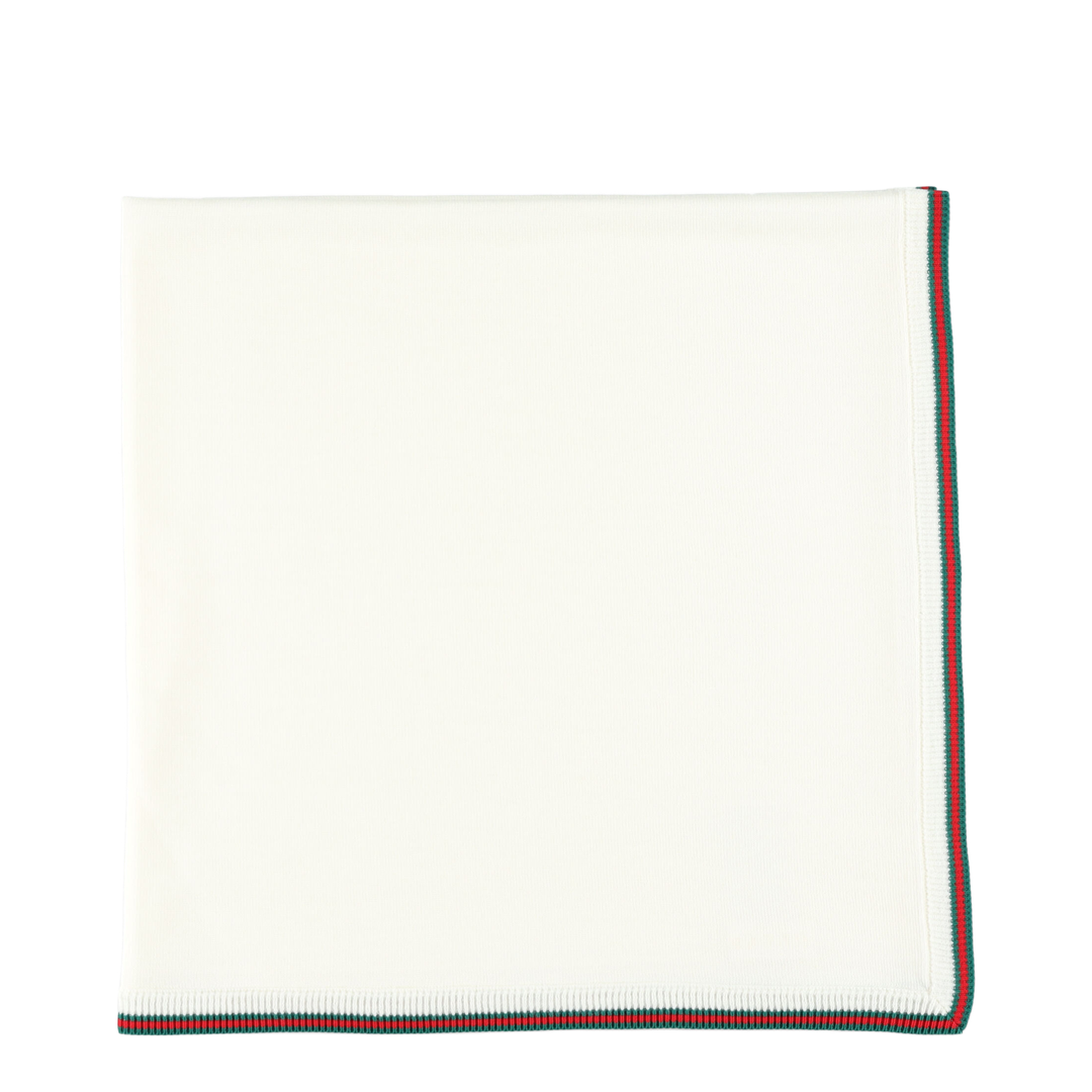 White Wool Blanket With Web Tape - Image 1