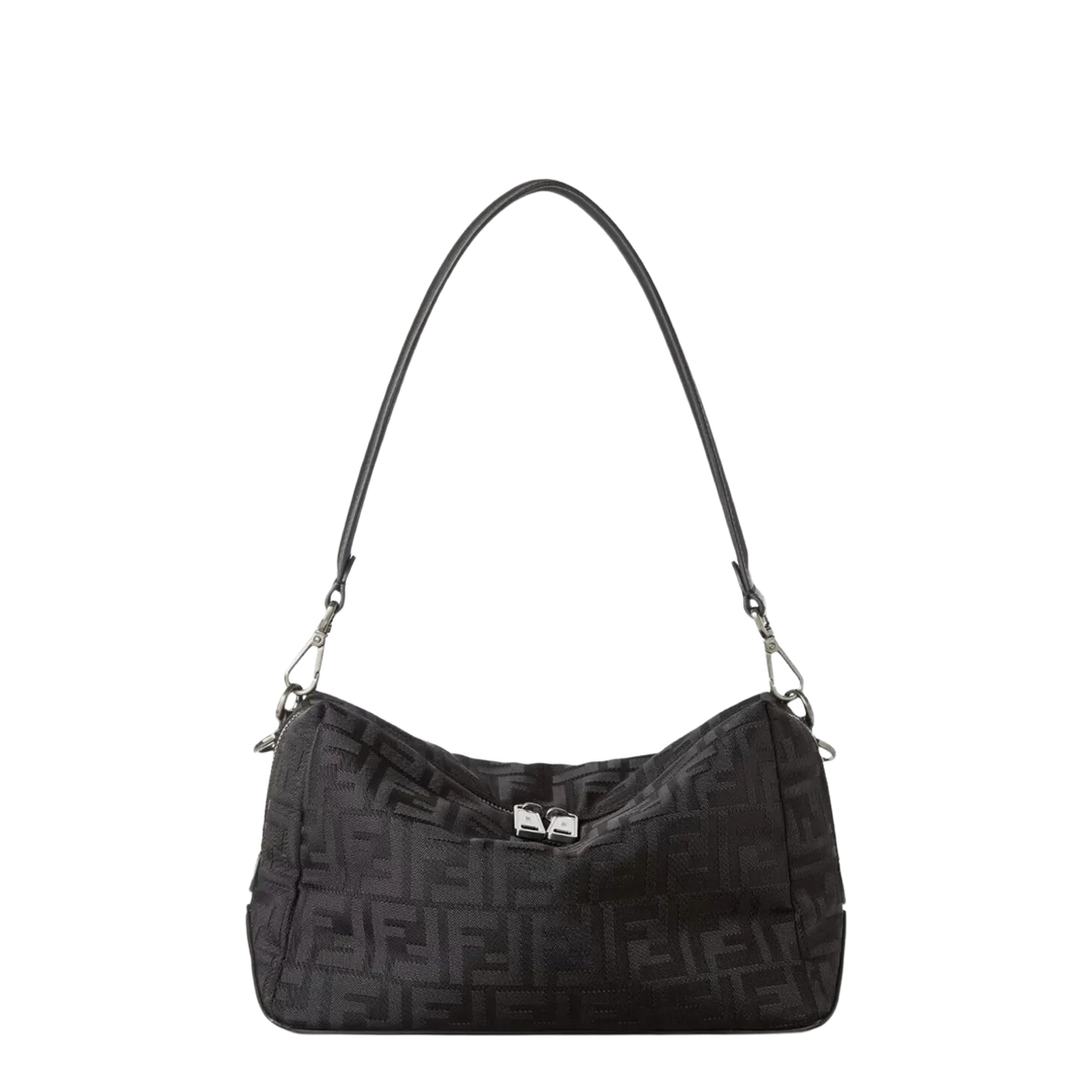 Squared FF Medium Leather and Nylon Bag - Image 1