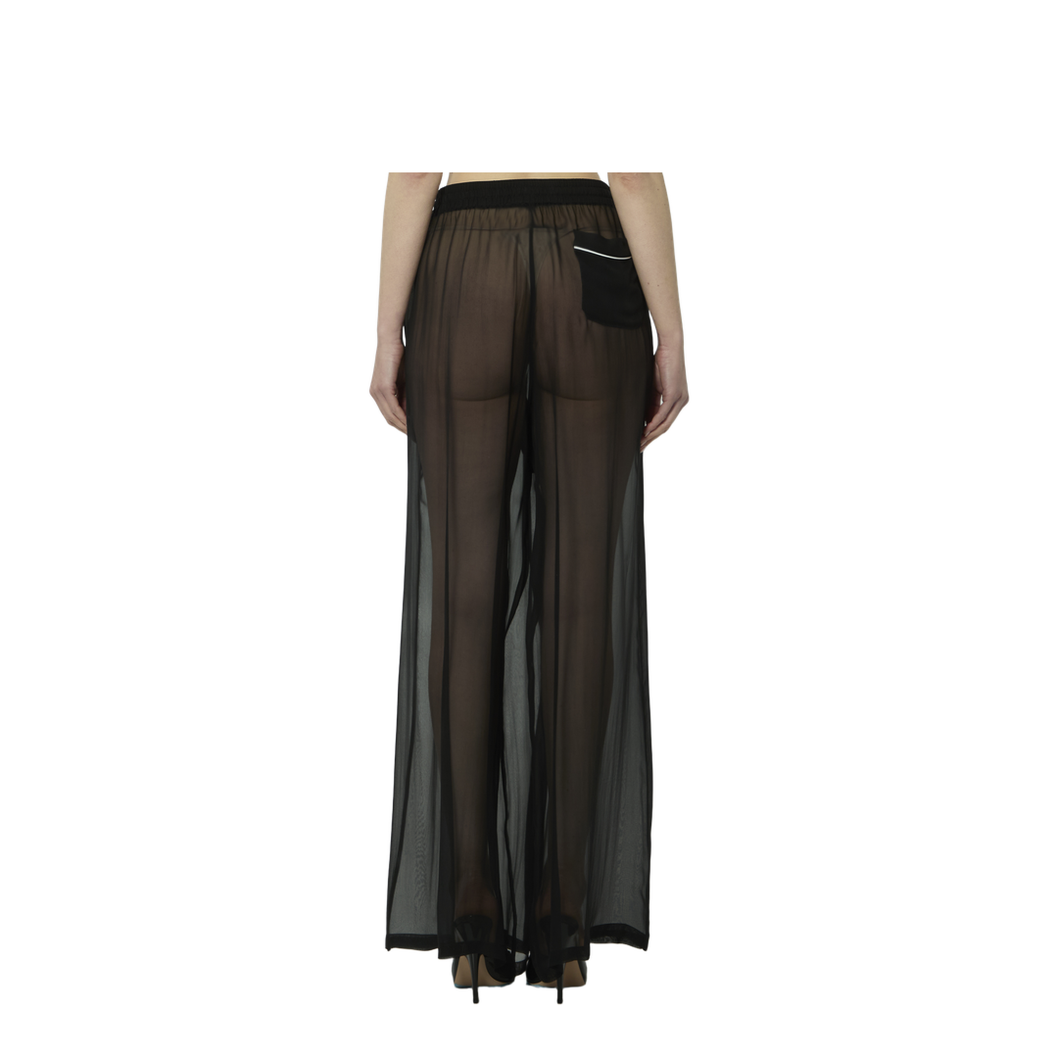 Silk Chiffon Trousers - Image 4