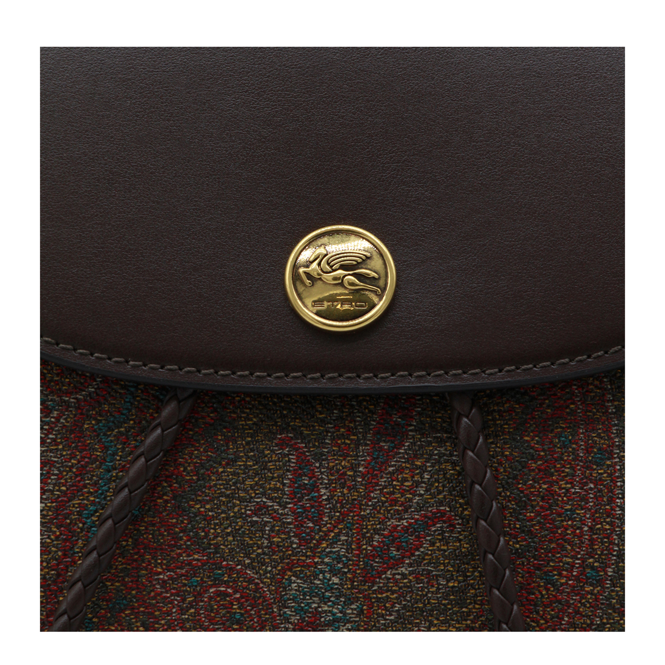 Essential S Arnica Small Jacquard Backpack - Brown - Image 8