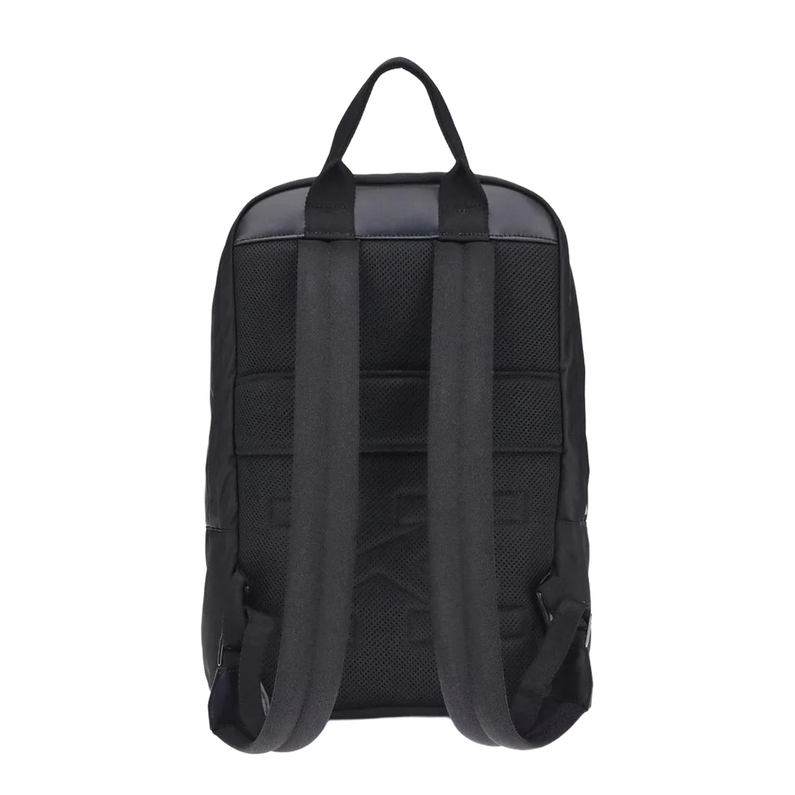 Nylon Backpack with Fabric Top Handle Bag - Image 3