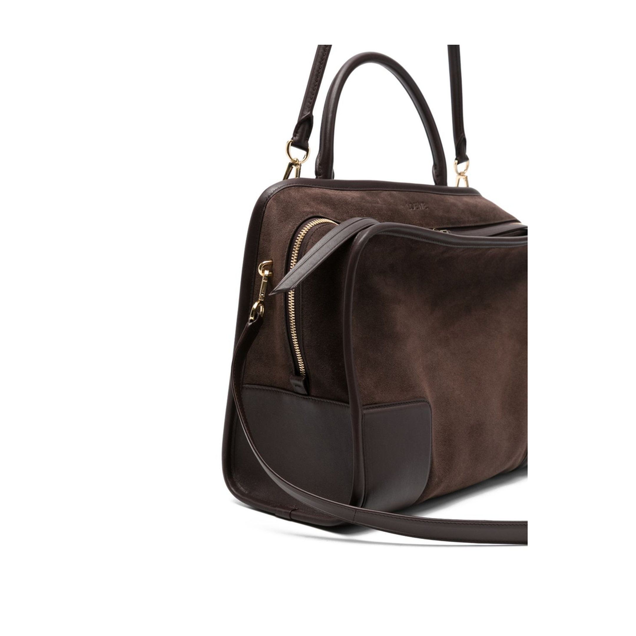 Amazona 180 Suede Top Handle Bag - Dark Chestnut - Image 2