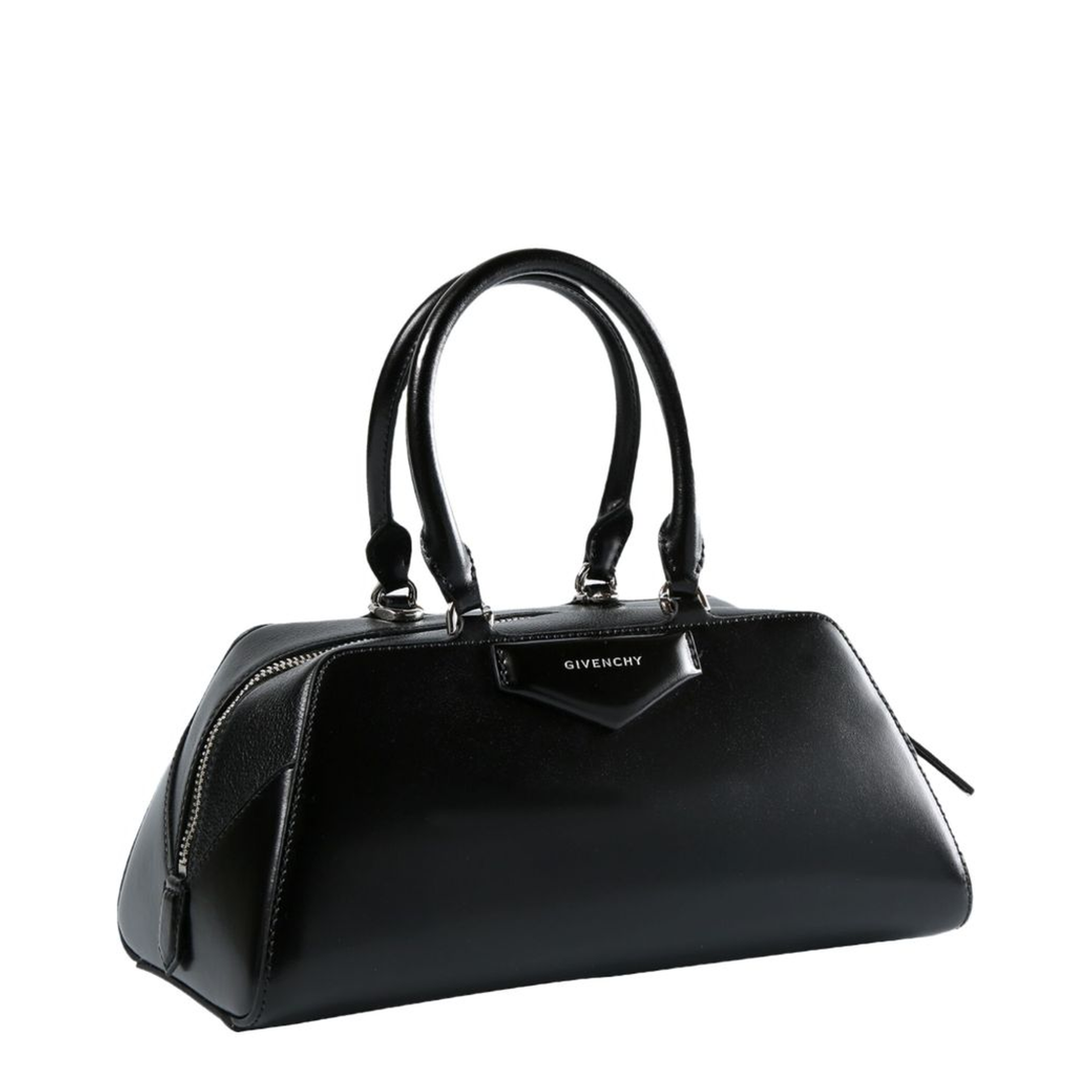 Small Antigona East-West Bag in Box Leather - Image 2