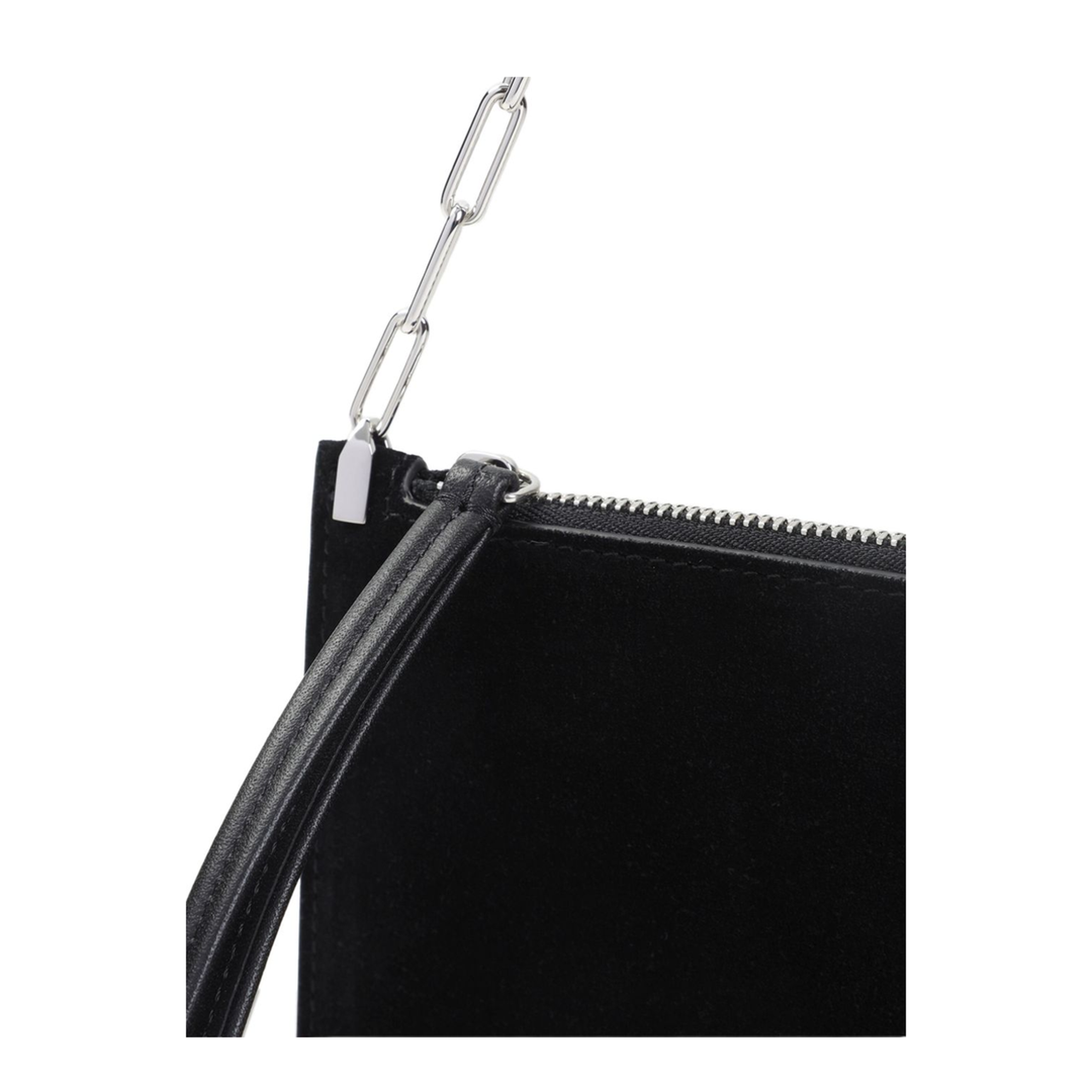 Slip Pouch Suede Pouch - Black - Image 2