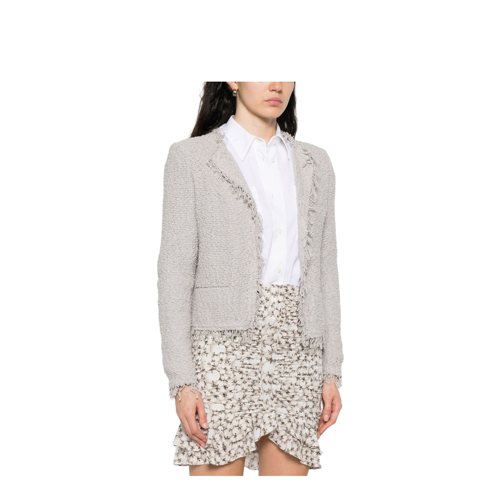 Cotton Jacket - Light Grey - Image 3