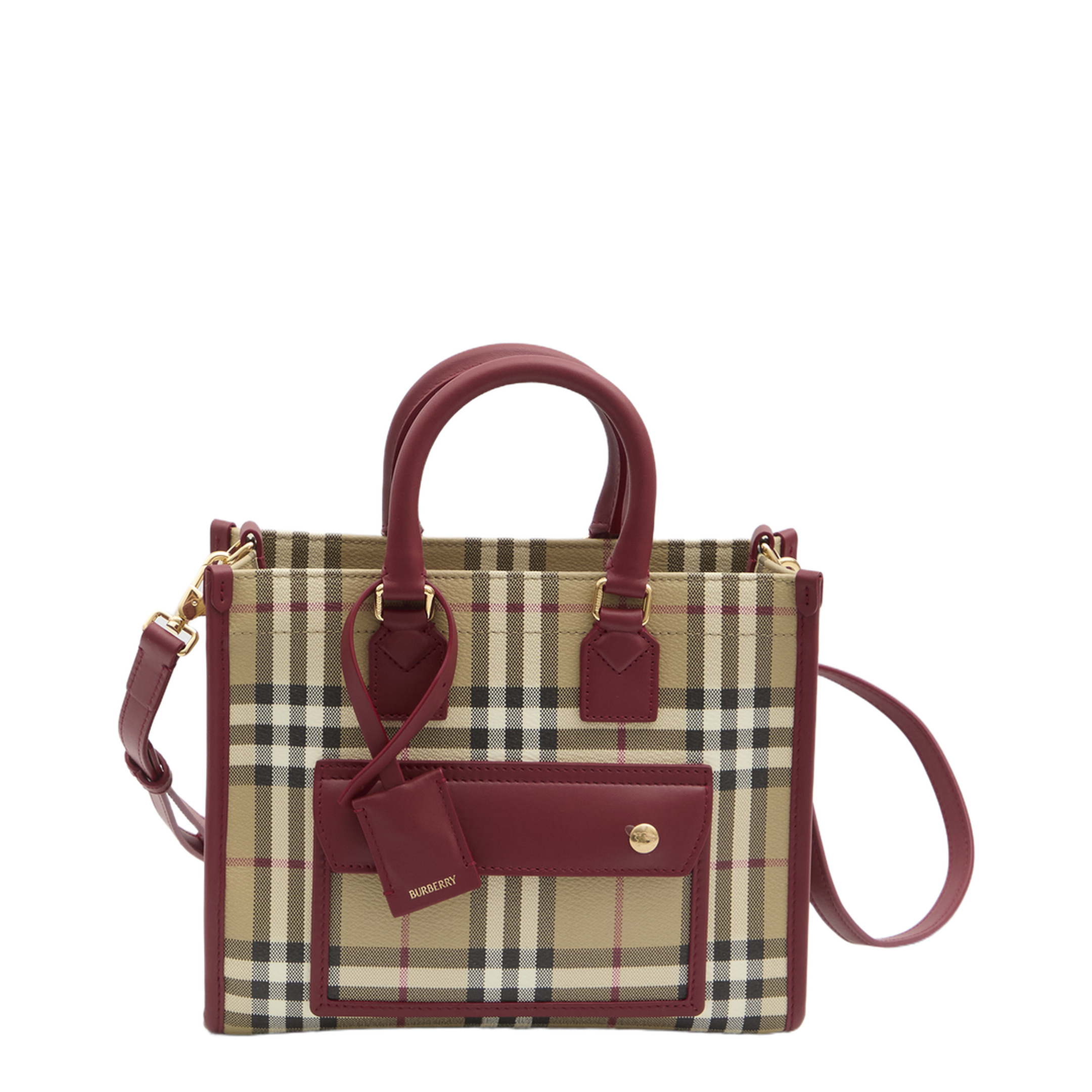 Freya Mini Canvas Tote Bag - Ruby Red - Image 1