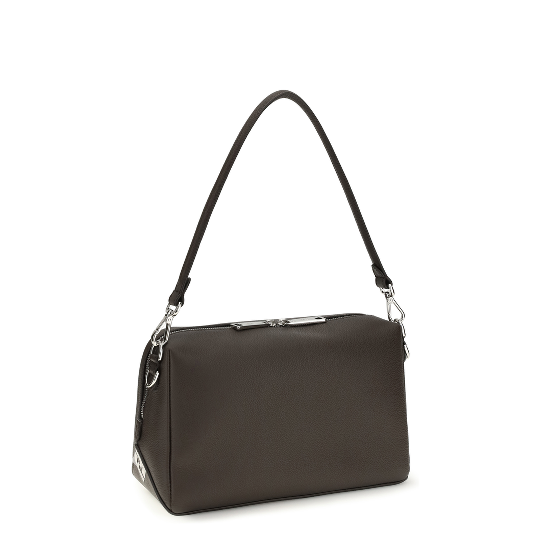 Lui Medium Calfskin Shoulder Bag - Black - Image 2
