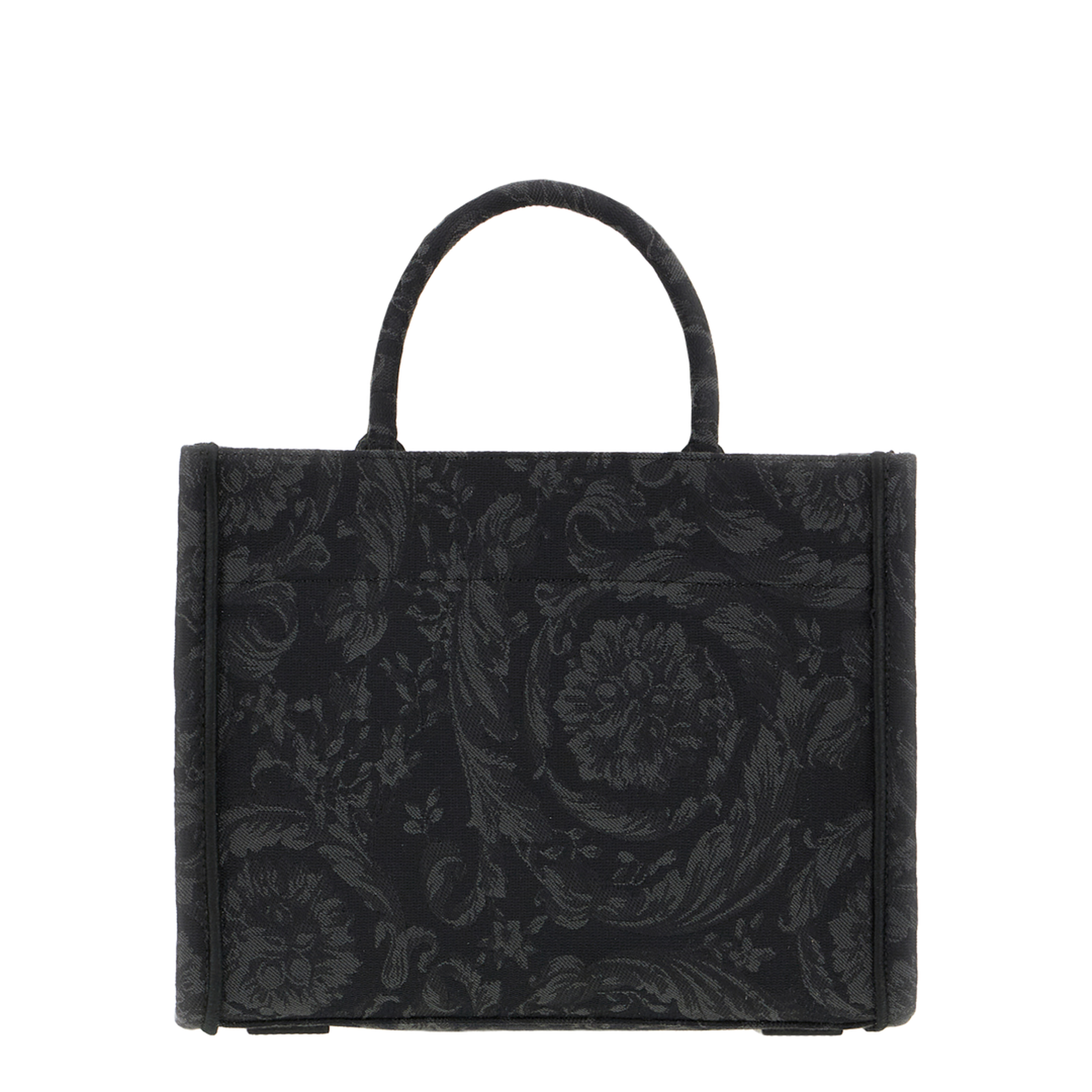 Barocco Athena Small Calfskin Shopper Bag - Black - Image 3