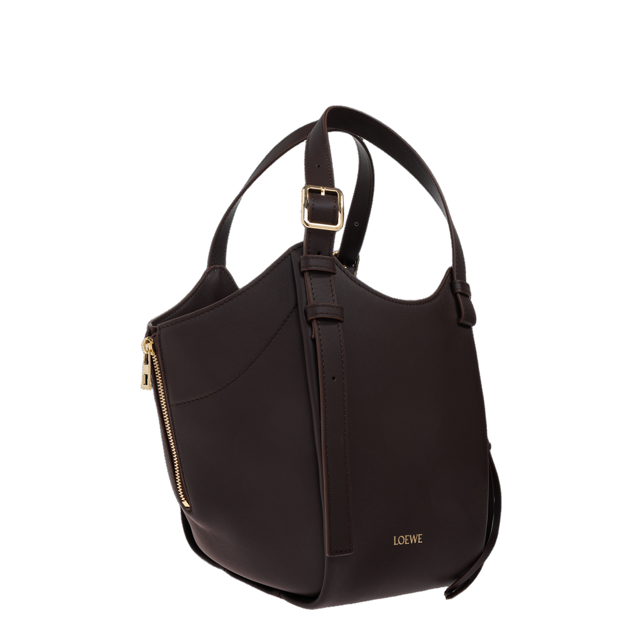 Hammock Flip Medium Shoulder Bag - Dark Chesnut - Image 4