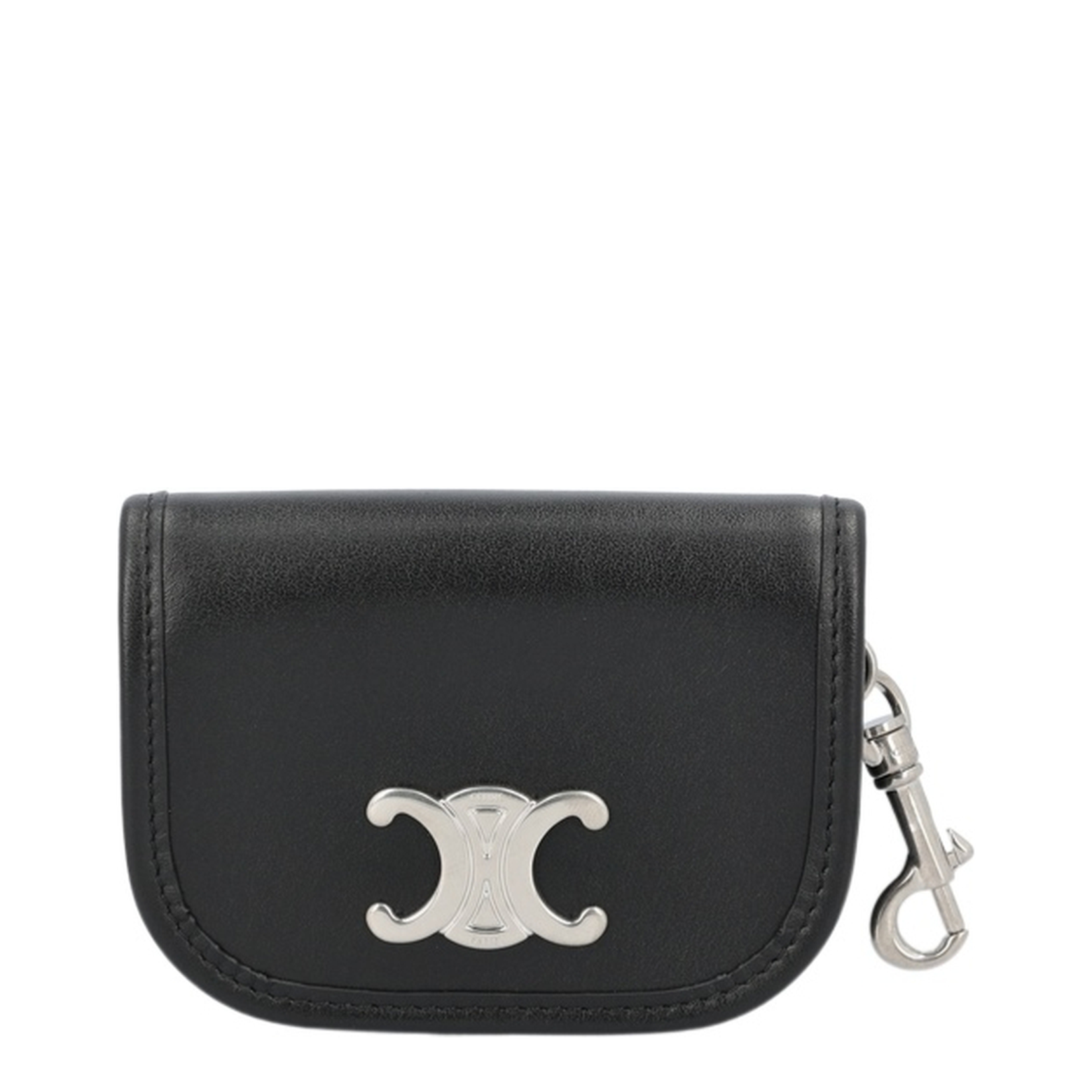 Keyring Nano Besace Triomphe Leather Black - Image 1