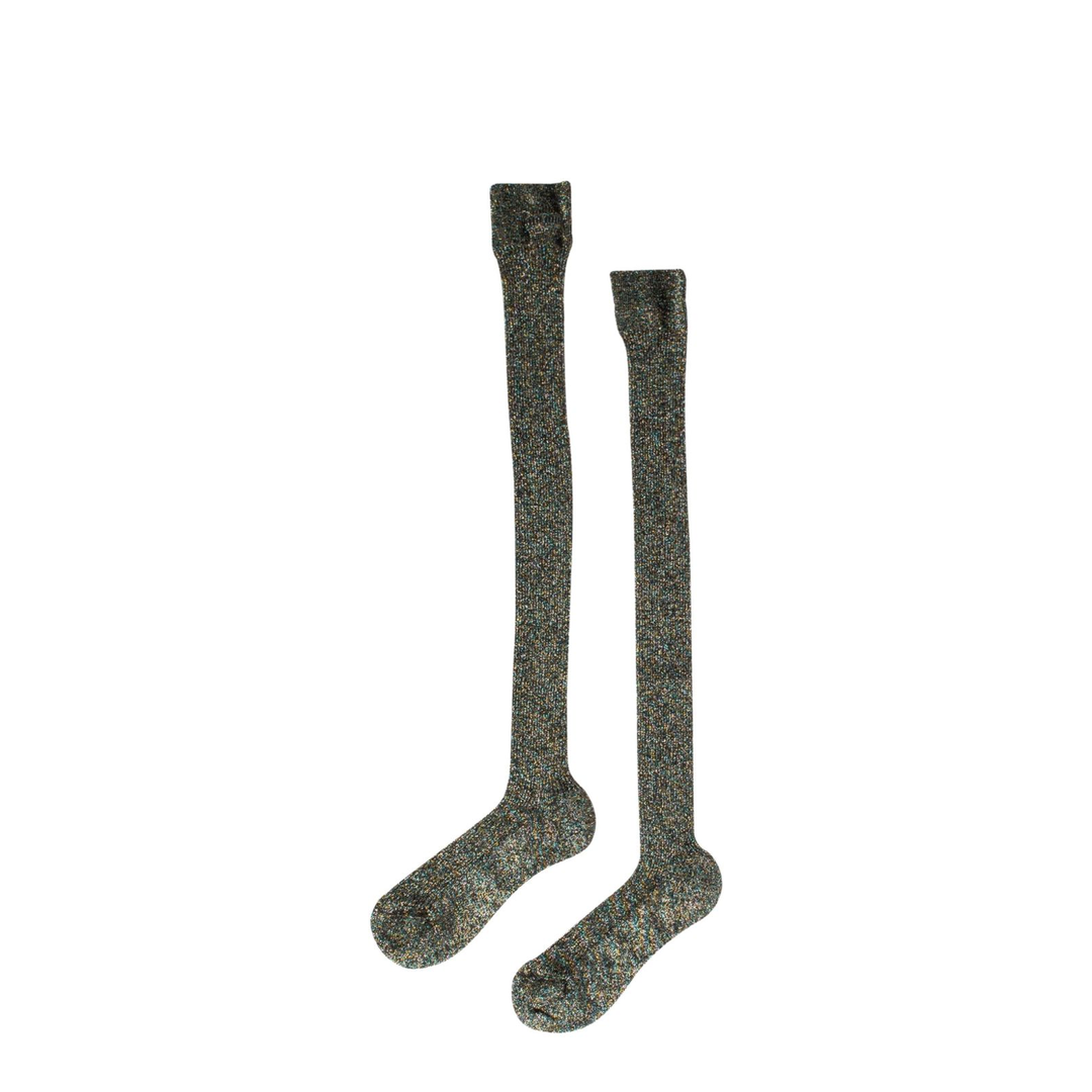 Lamé Ribbed Socks - Image 4