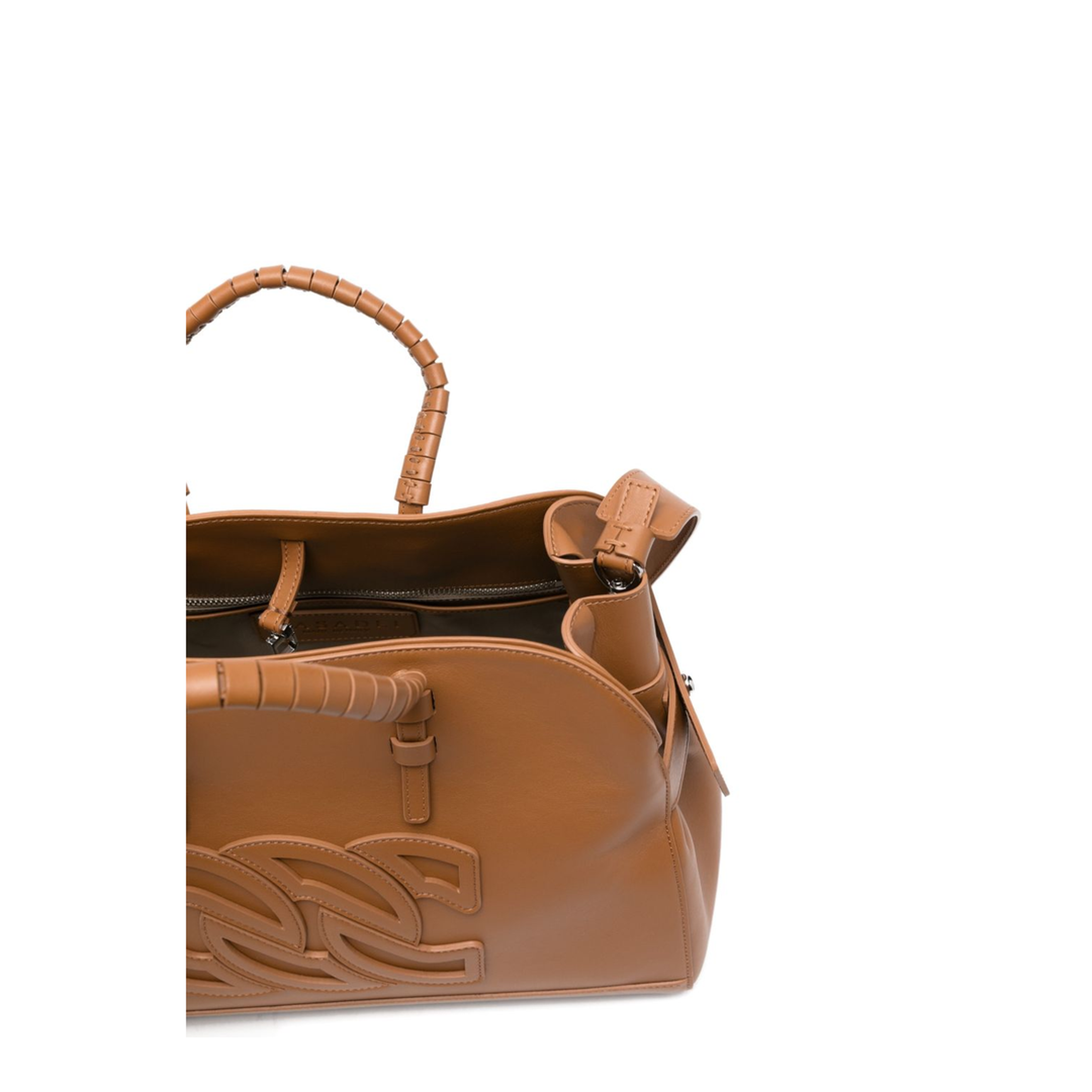 Park Avenue Calf Leather Tote - Brown - Image 2
