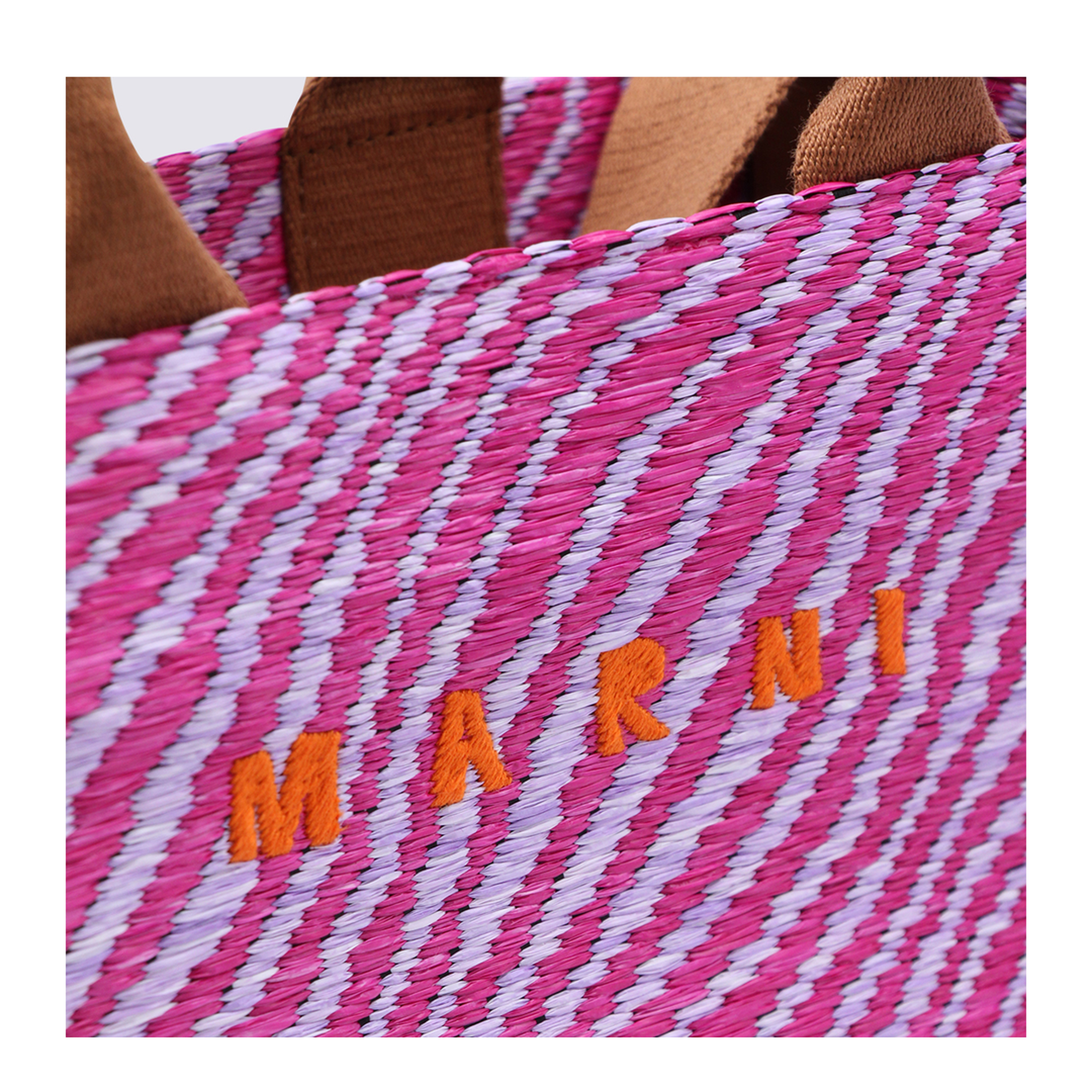Small Raffia-Effect Basket Tote - Natural - Image 8