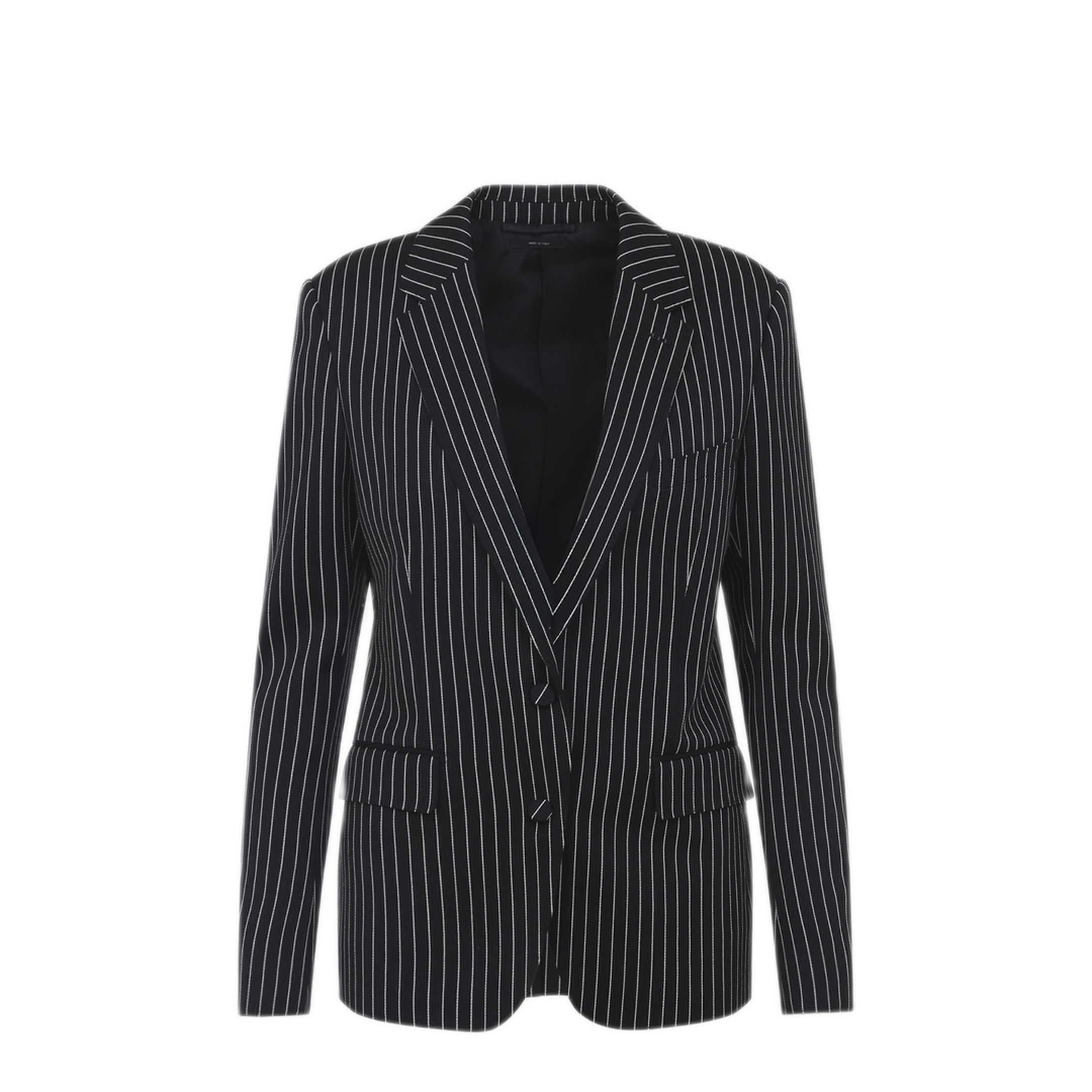 Striped Wool Barathea Jacket - Image 1