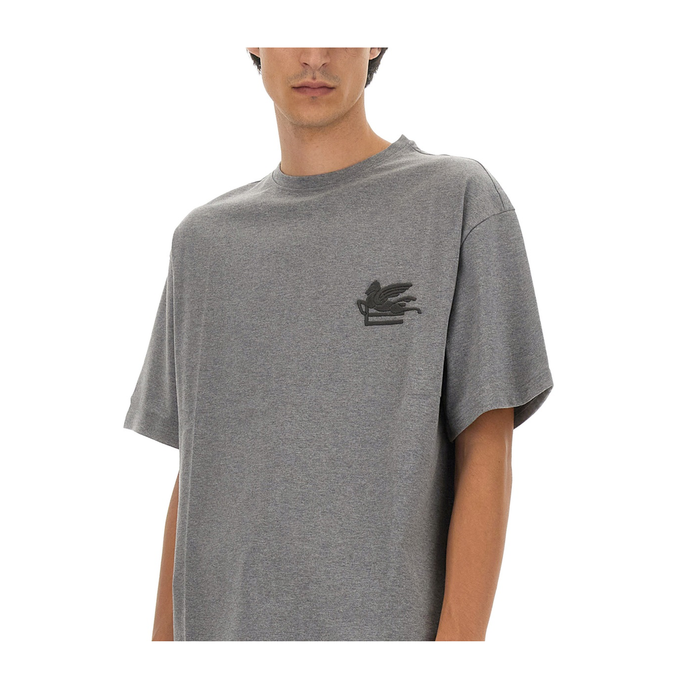 T-shirt With Pegasus Embroidery - Image 4