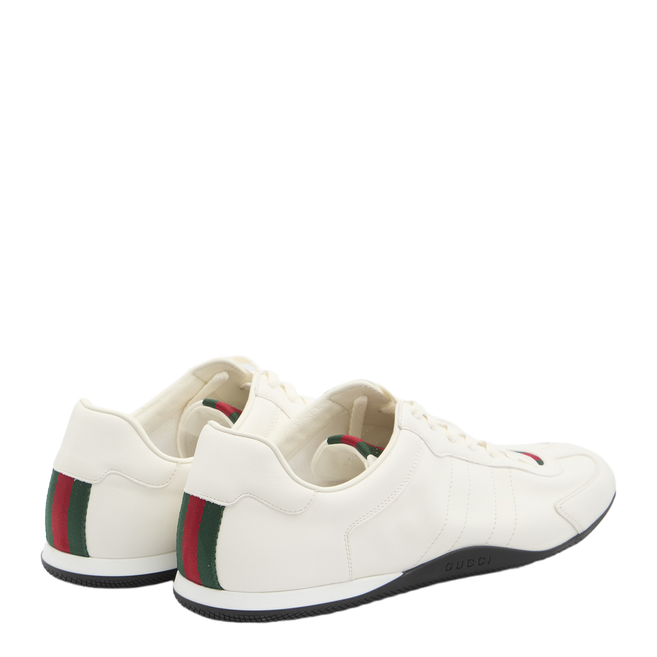 Shift Trainers in White Leather - Image 3
