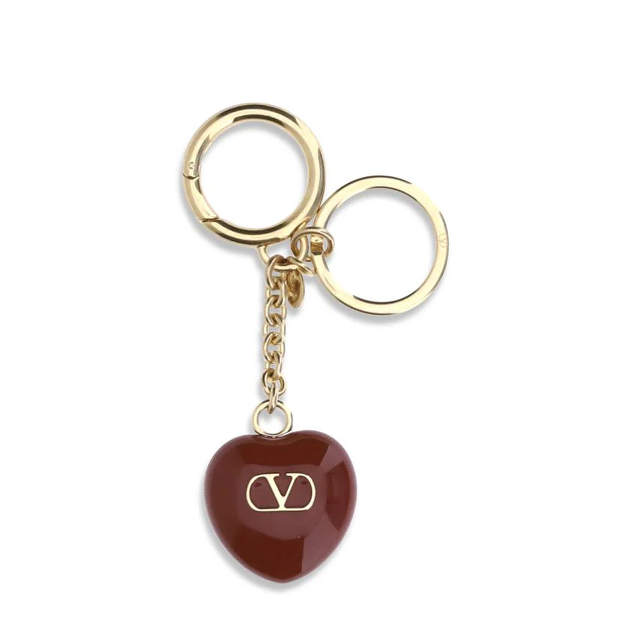 Coeur Royal Metal And Enamel Bag Charm And Keychain - Image 1