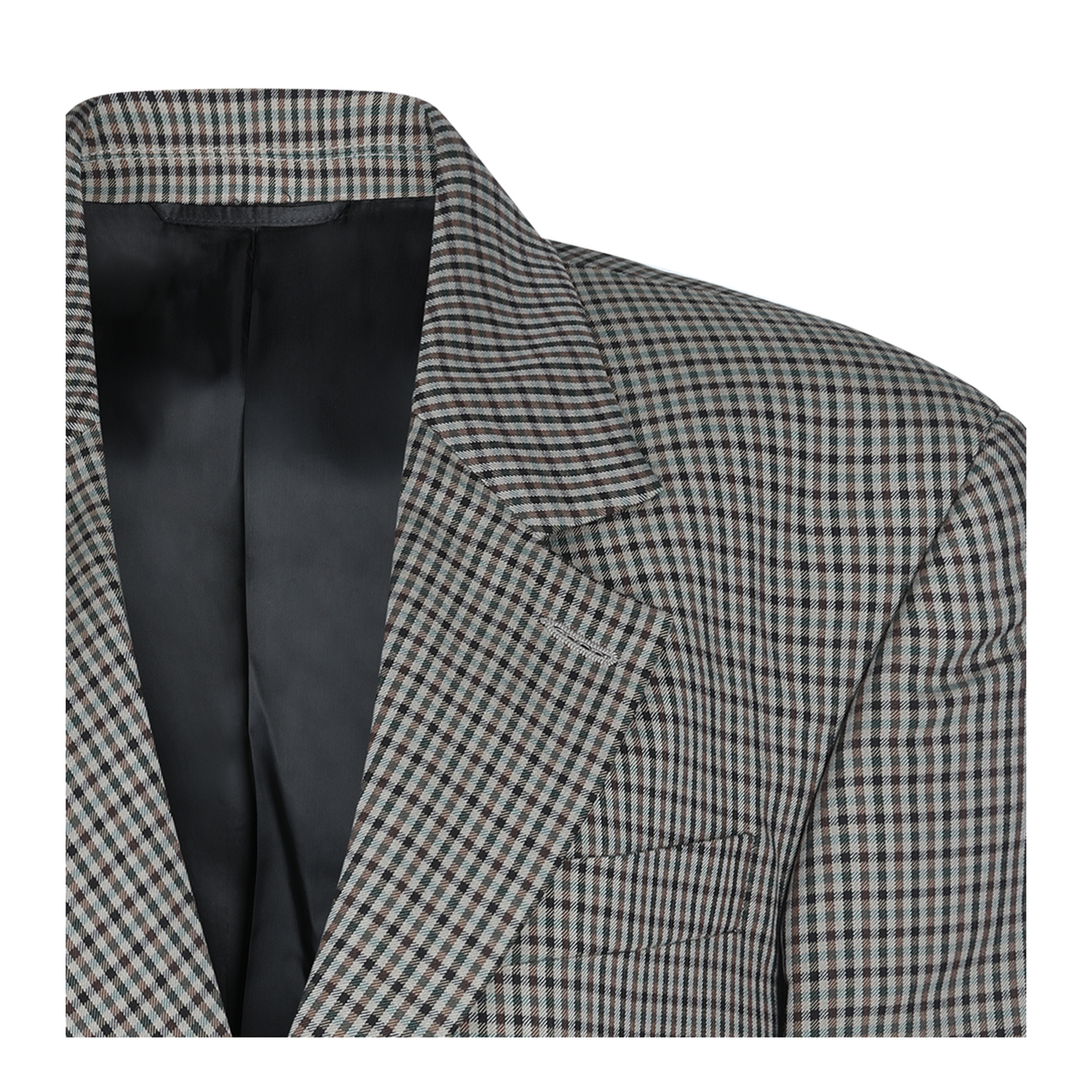 Wrap Tailored Jacket in Khaki/Brown - Image 3