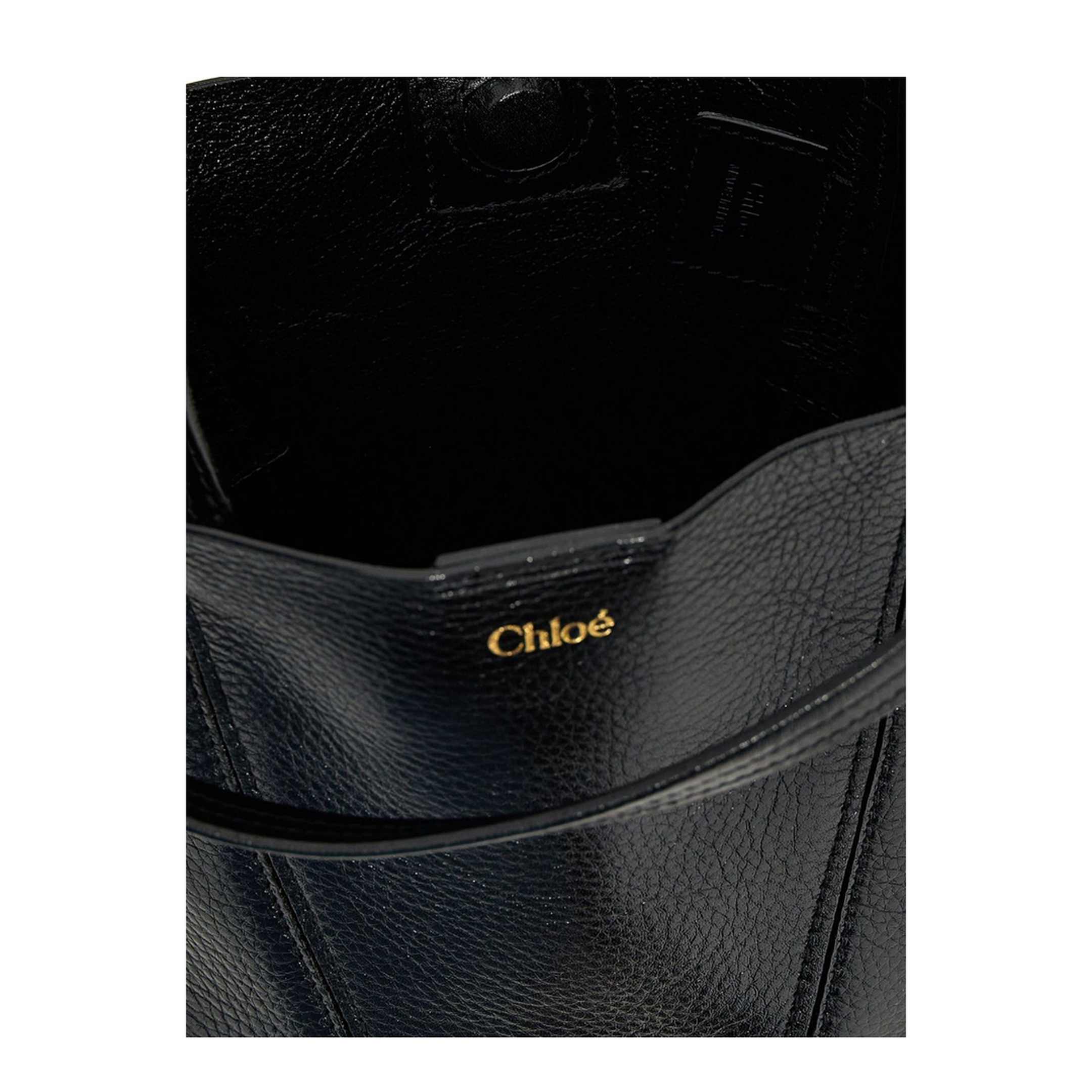 Small Spin Tote Bag in Grained Leather - Image 2