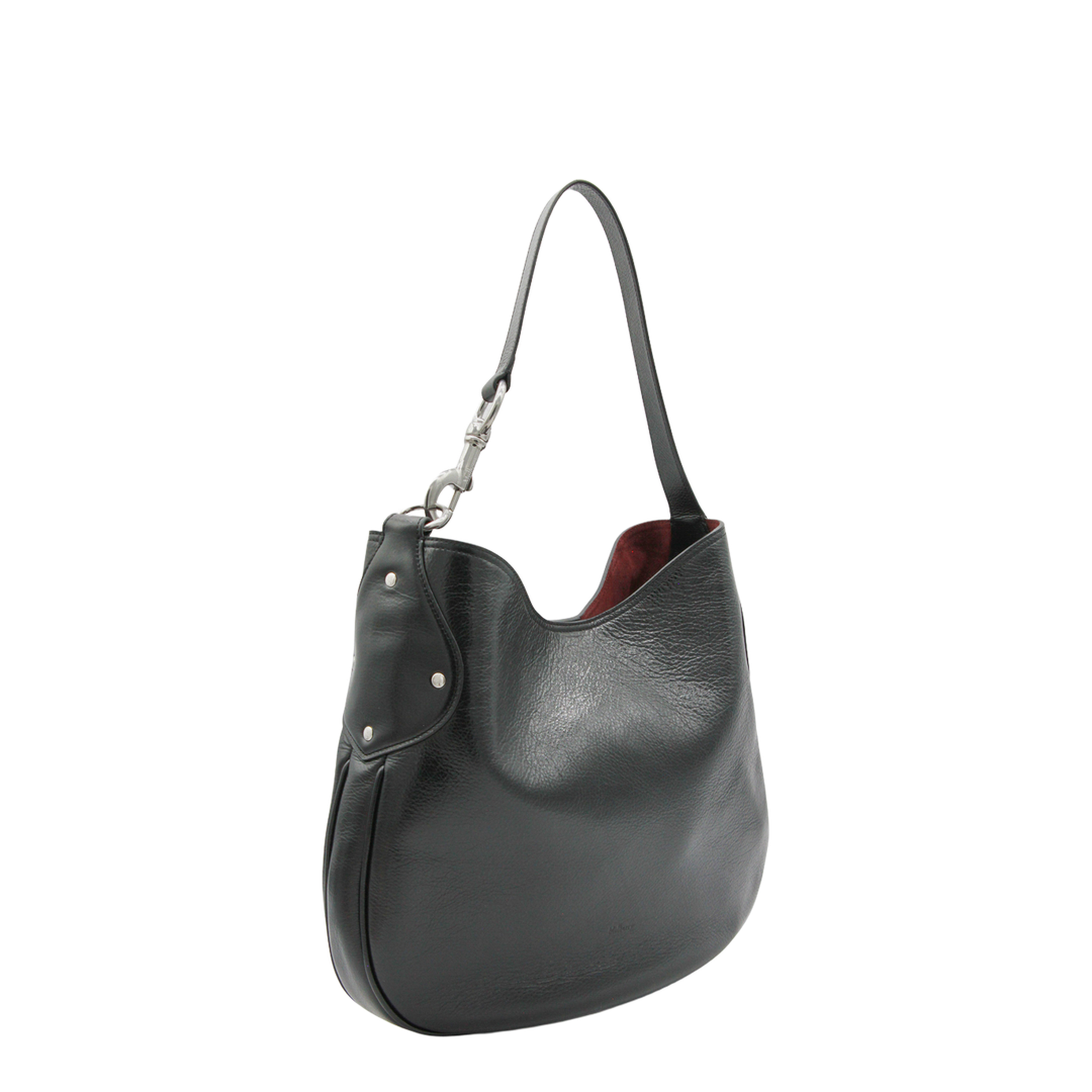 Hackney Shoulder Bag High Shine Calf Leather - Black - Image 4
