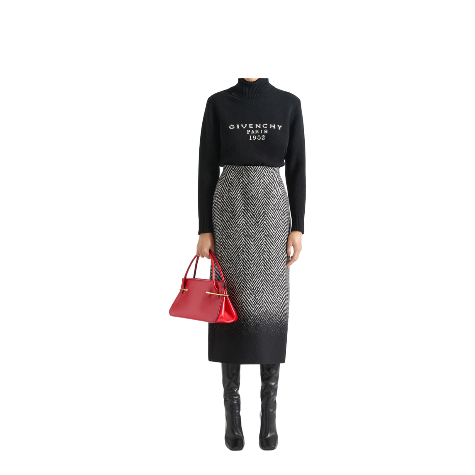 Pinch Bag Medium Leather Deep Red - Image 4