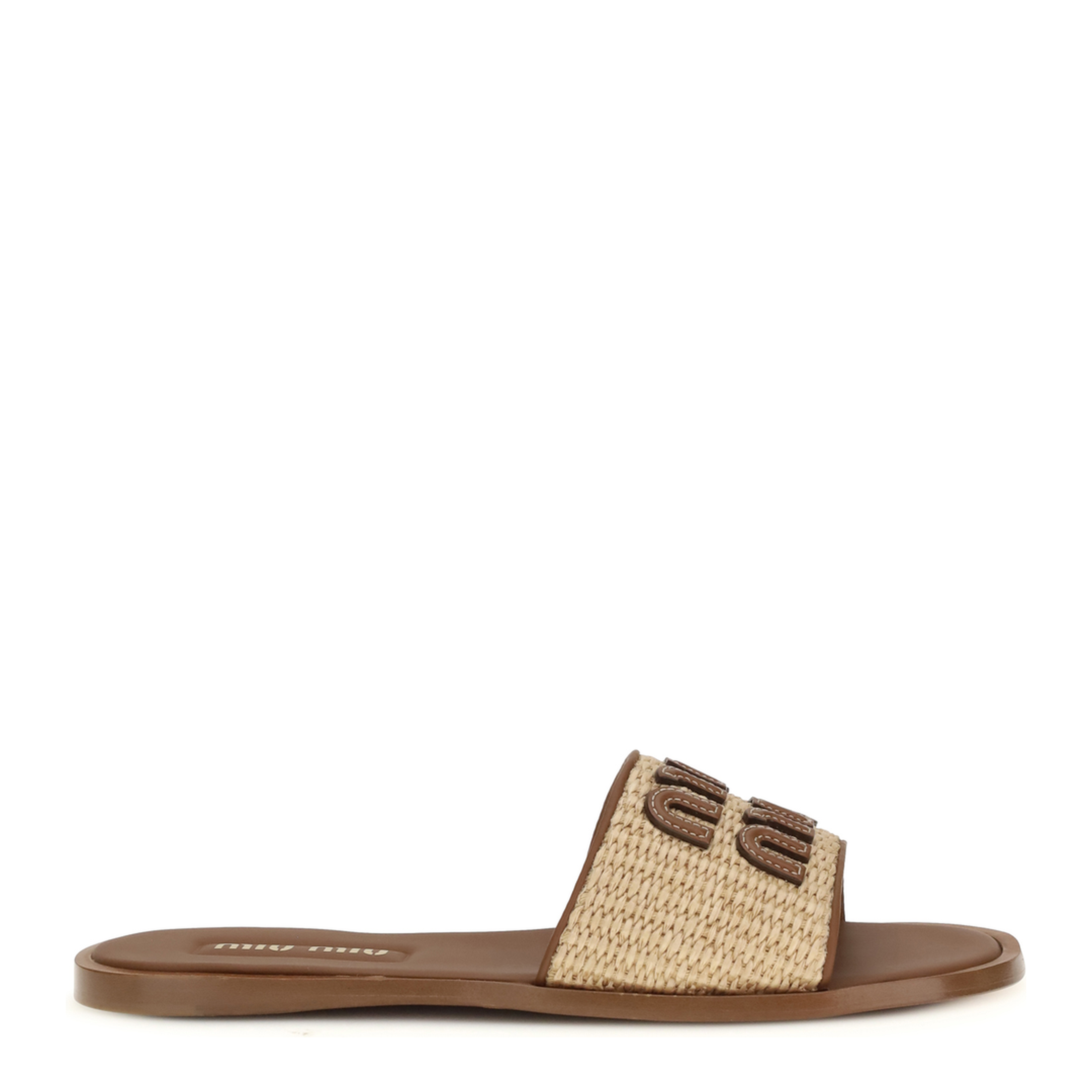 Raffia Slippers Sandals - Image 1