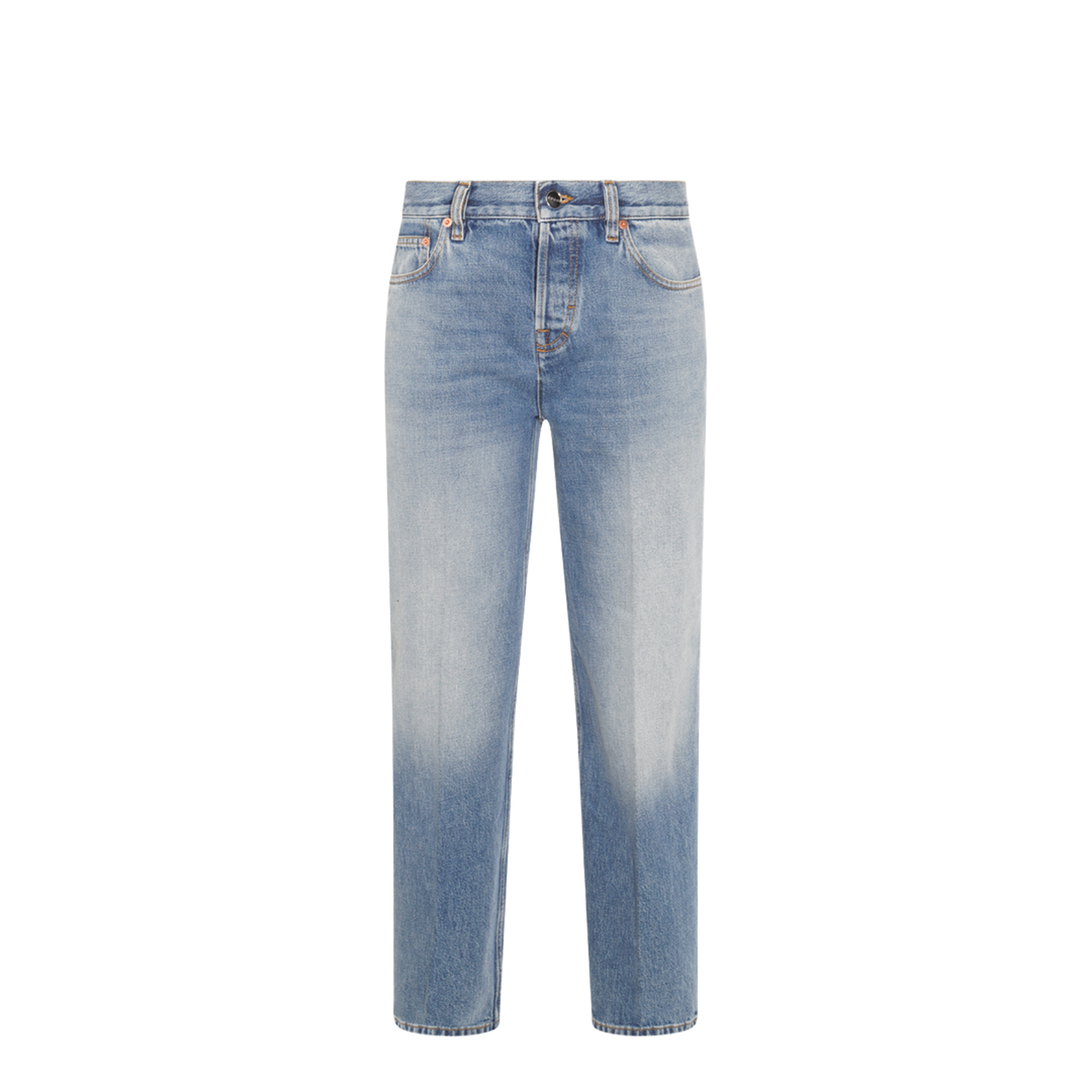 Straight Fit Denim Pants in Light Blue - Image 1