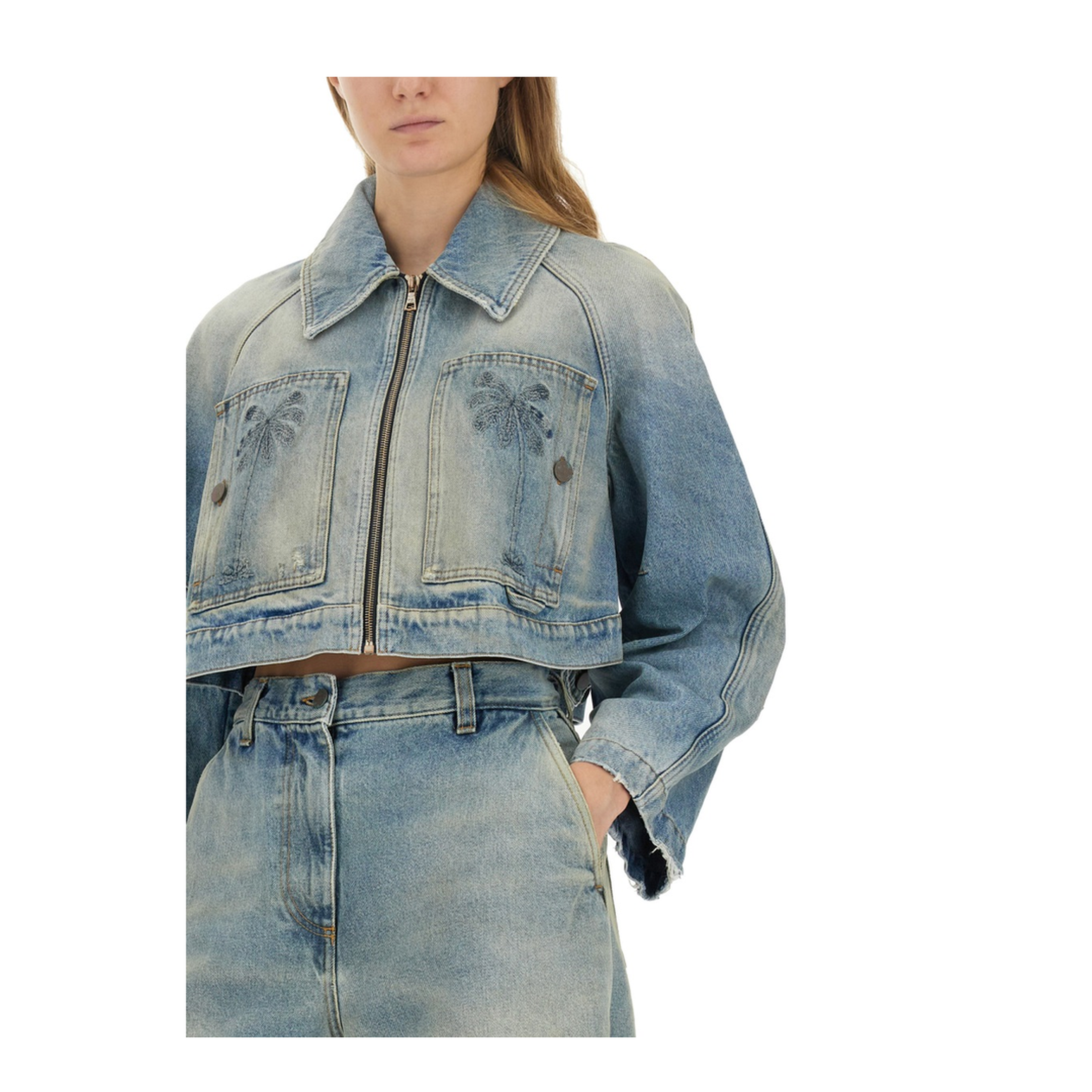 Cropped Fit Jacket - Image 4