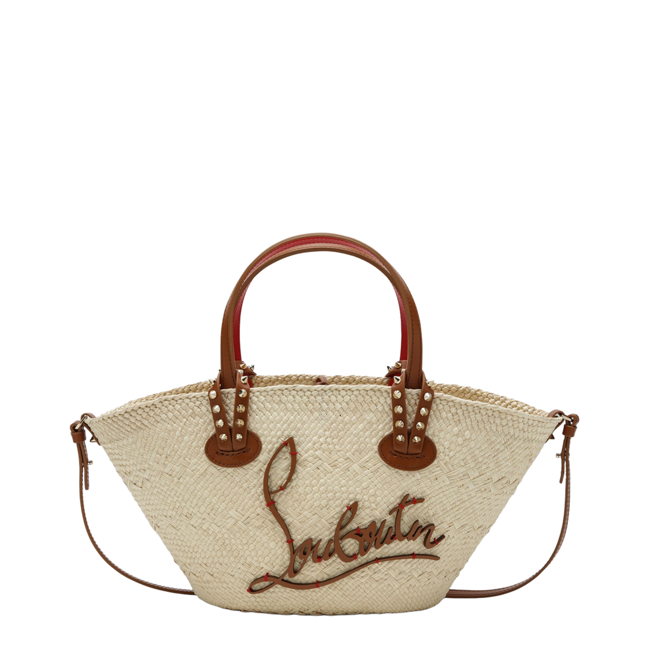 Raffia And Calf Leather Tote Bag Cabata Small - Image 1